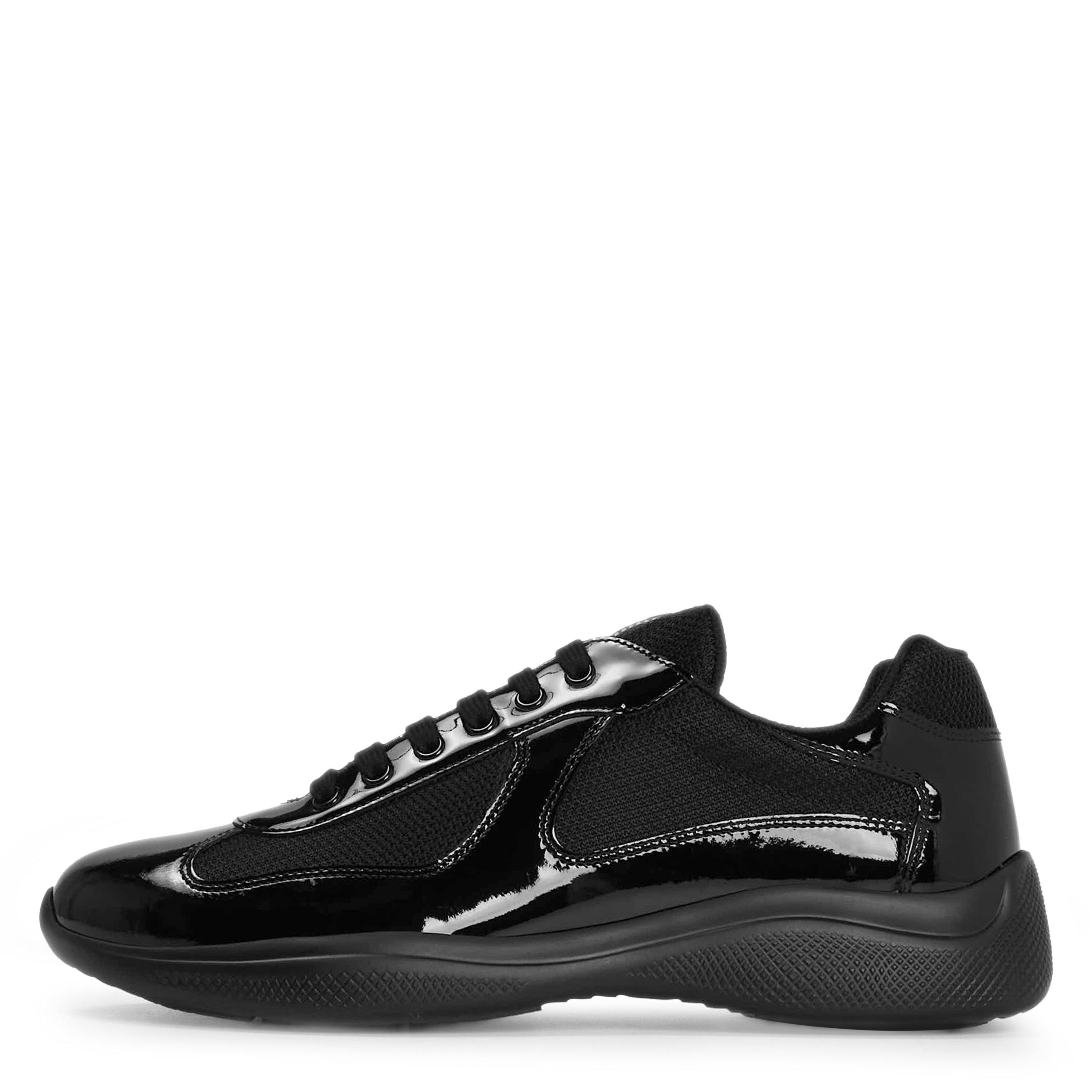 Patent Black - Prada - Mens Americas Cup Trainers - 2