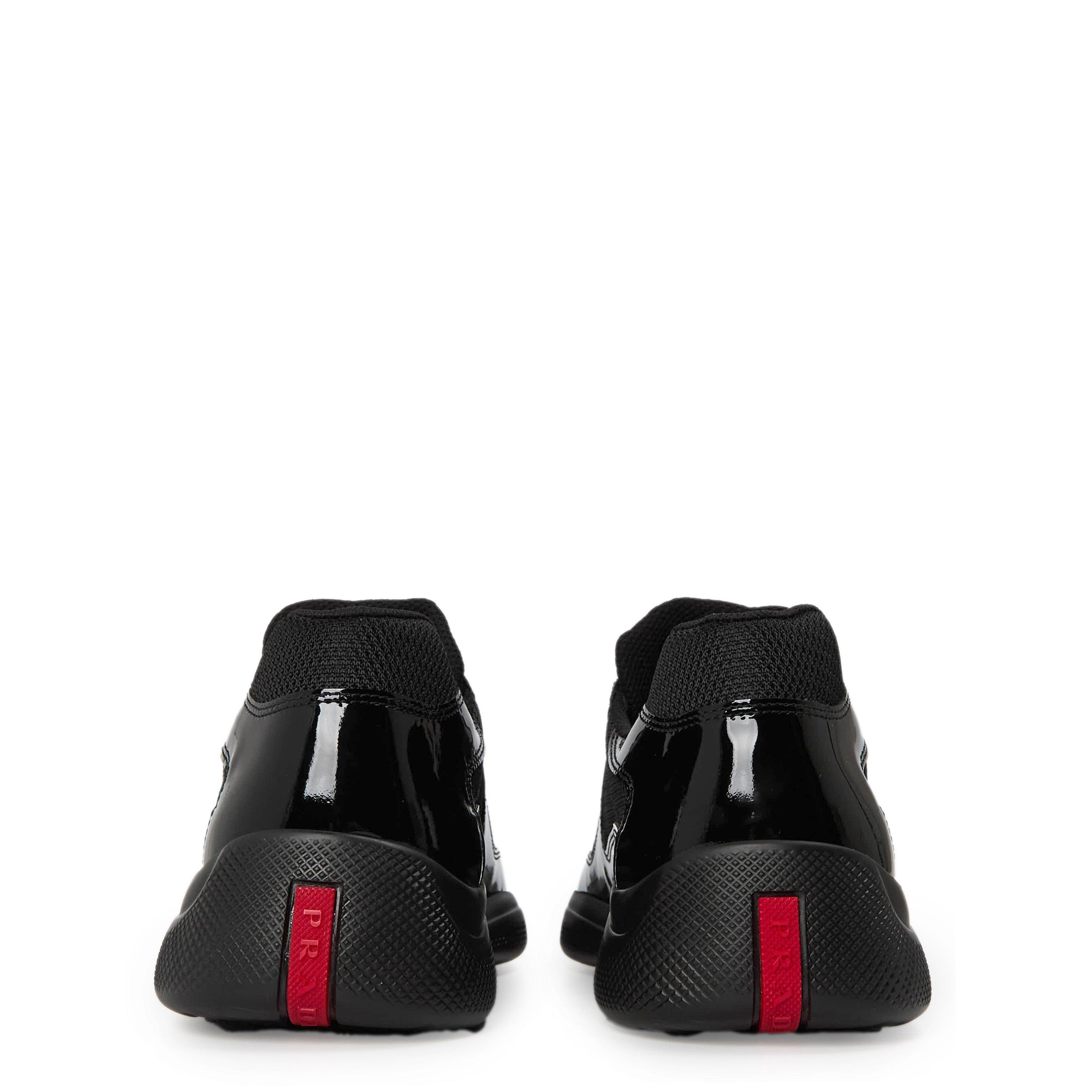 Patent Black - Prada - Mens Americas Cup Trainers - 3