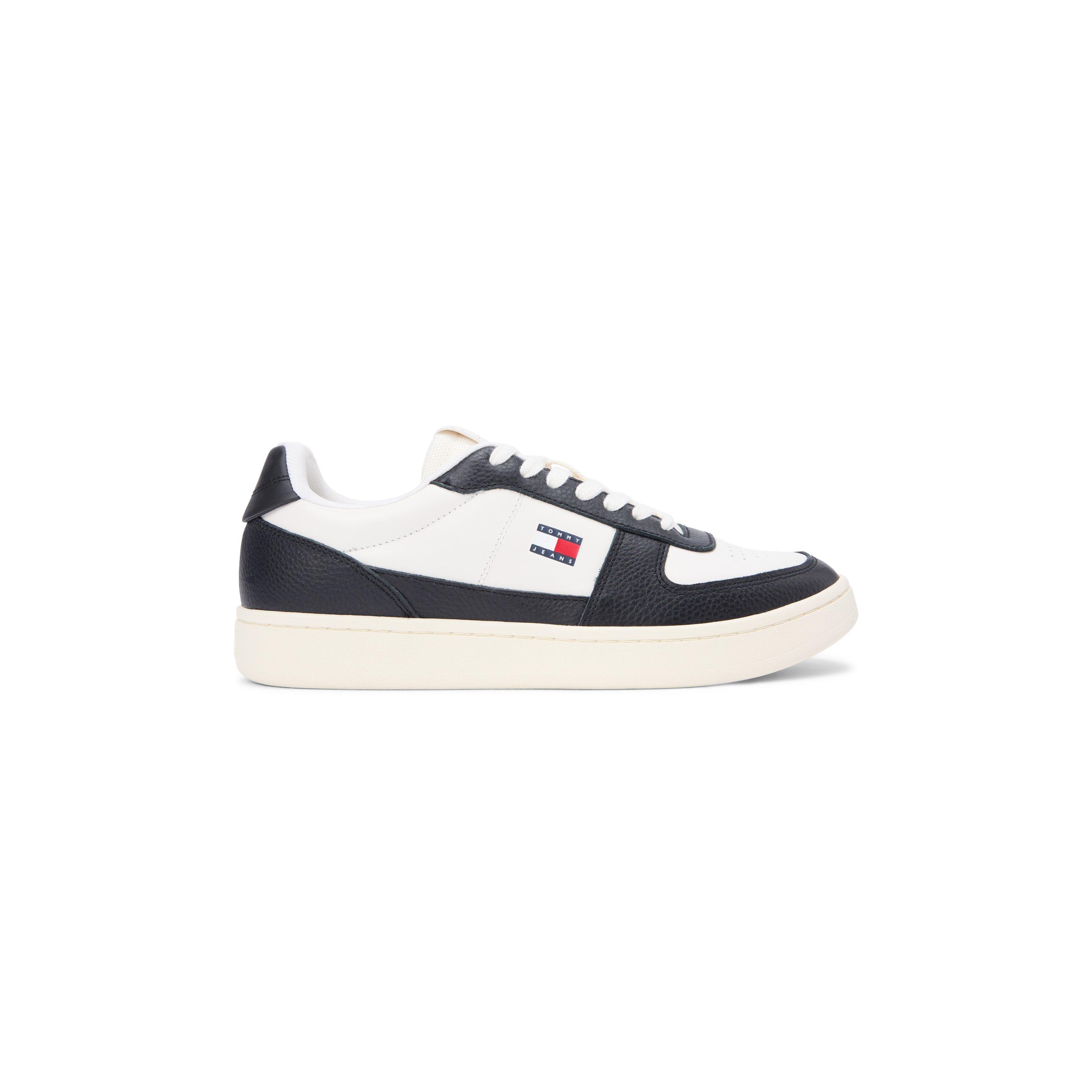 Ivory/Black - Tommy Jeans - Men's Low-Top Trainers - 1