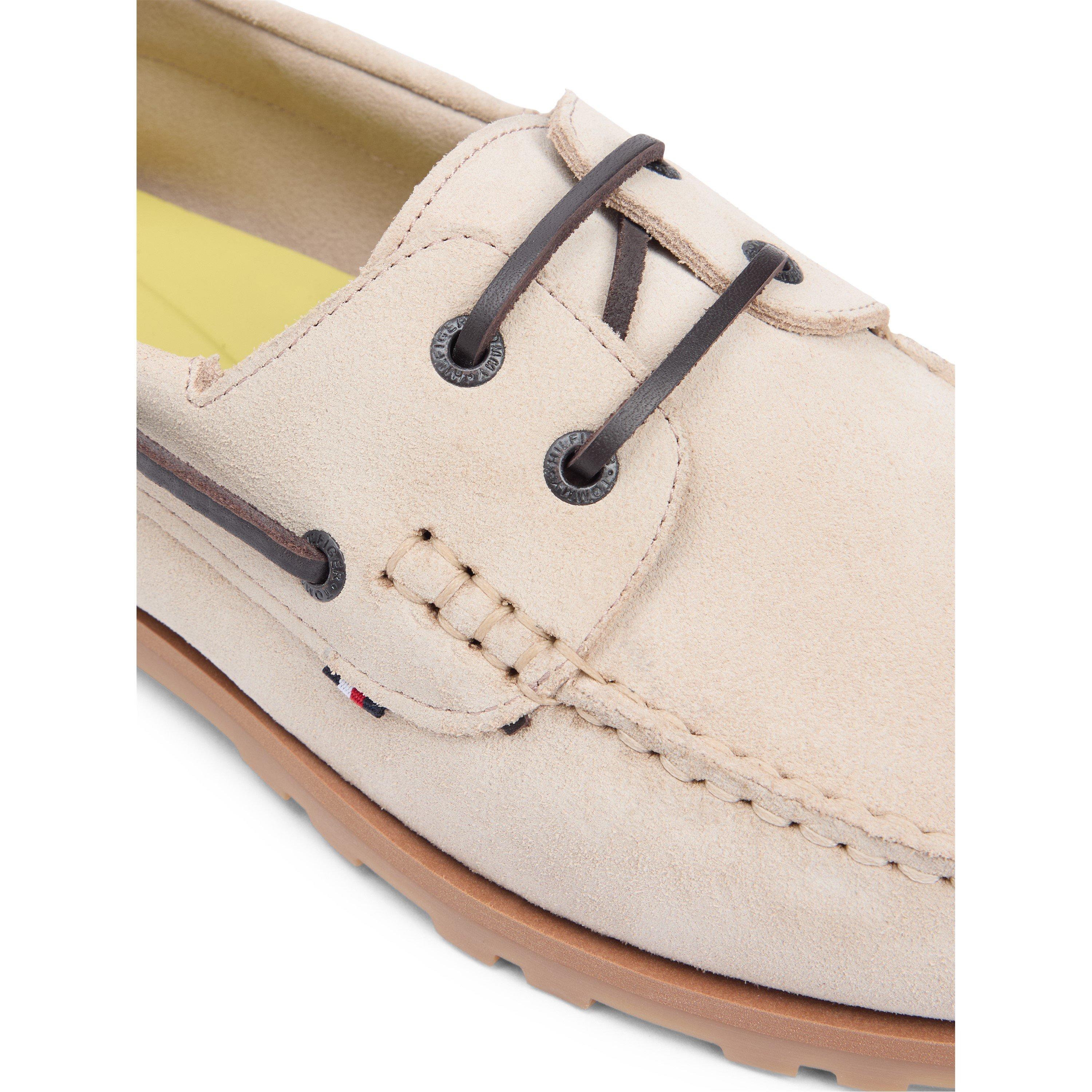 Classic Beige - Tommy Hilfiger - Tommy Boat Shoe Sude Sn62 - 4