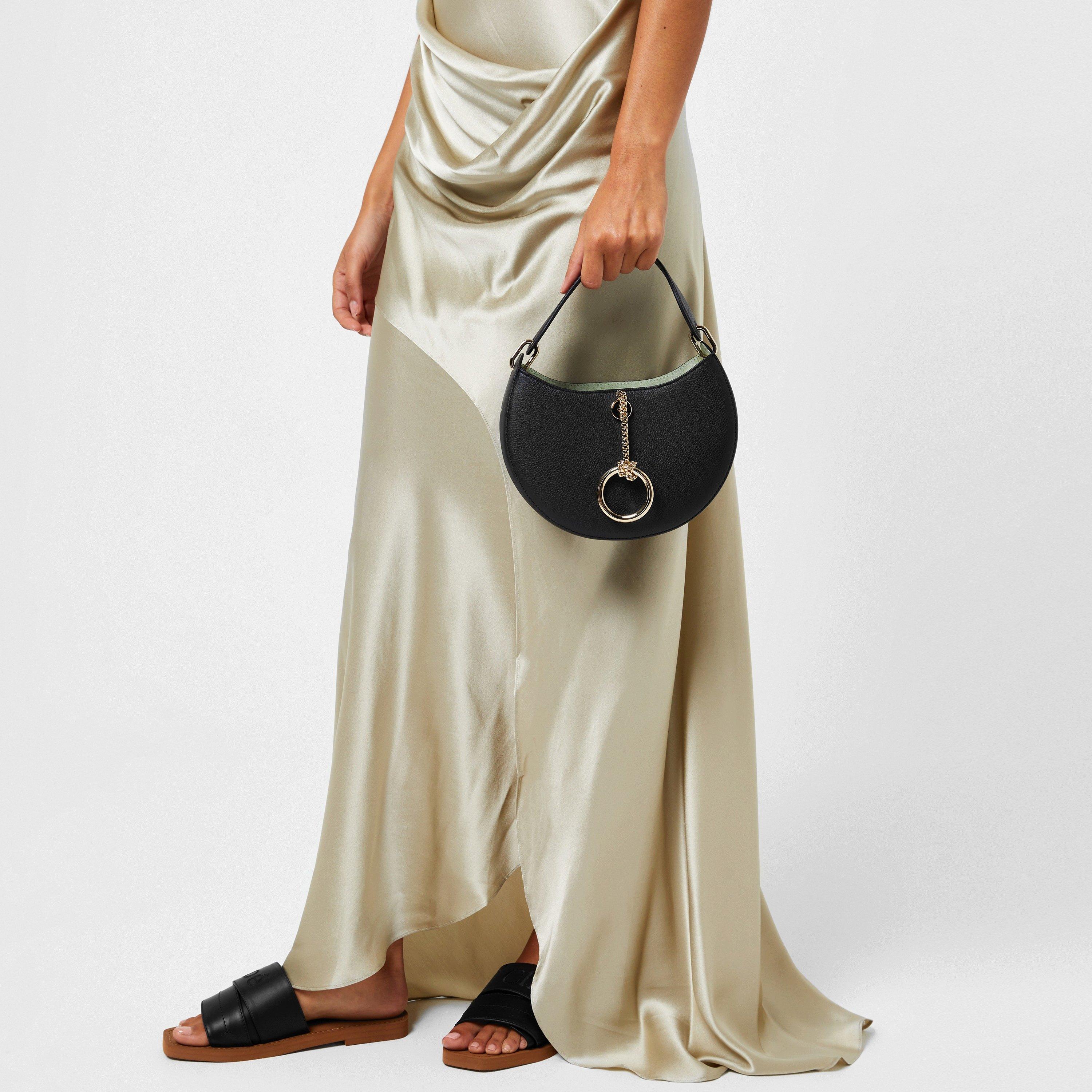 Black - Chloe - Leather Woody Sandal - 2