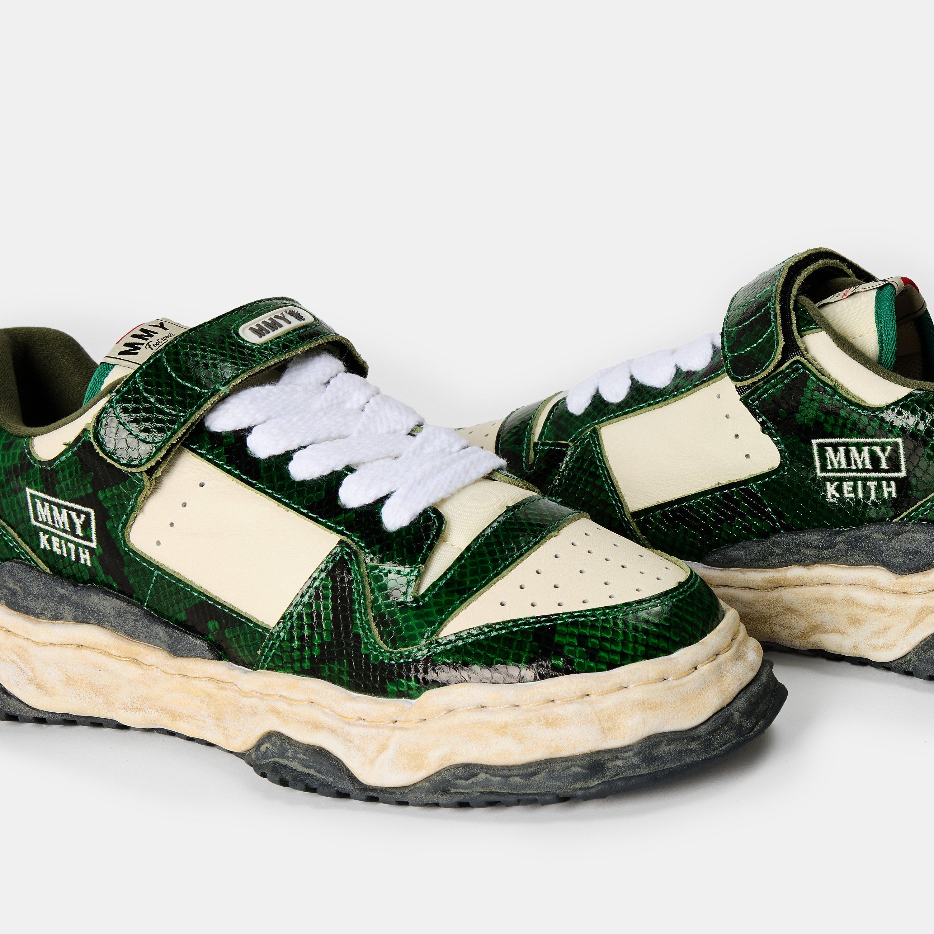 Grn/wht - Mihara Yasuhiro - Men's Keith Python Low-Top Trainers - 4