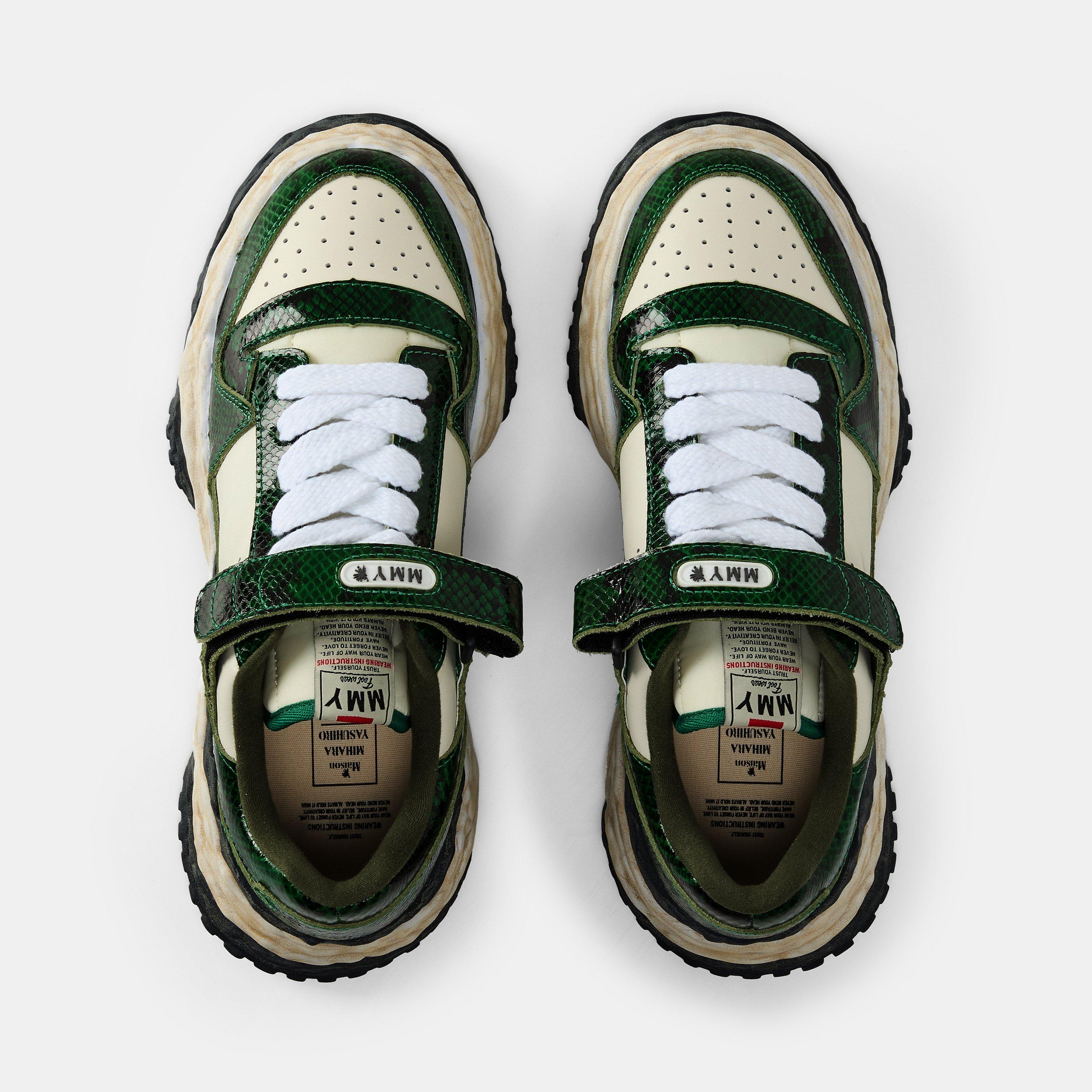 Grn/wht - Mihara Yasuhiro - Men's Keith Python Low-Top Trainers - 5