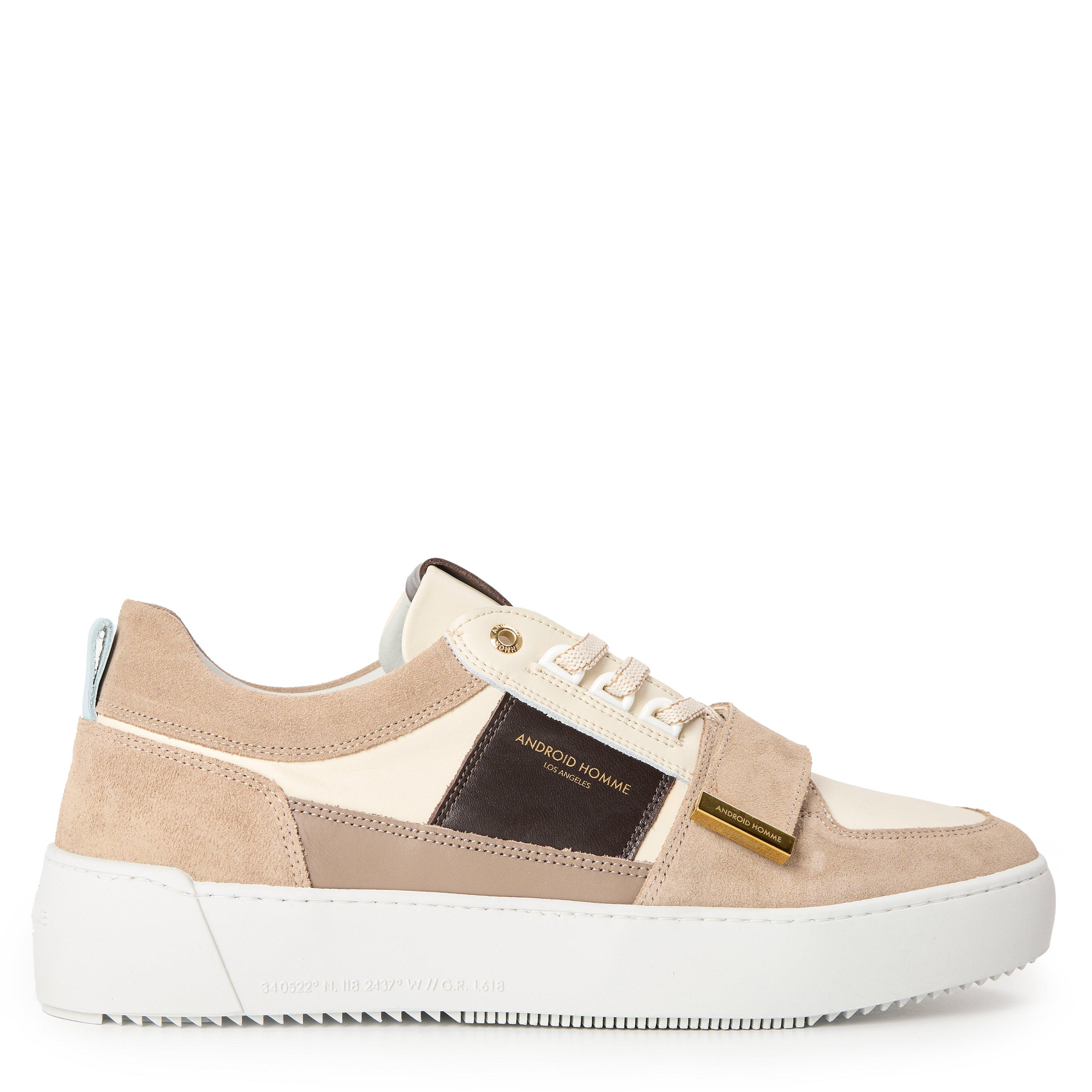 Off White Taupe - Android Homme - Men's Point Dume Low-Top Trainers - 1