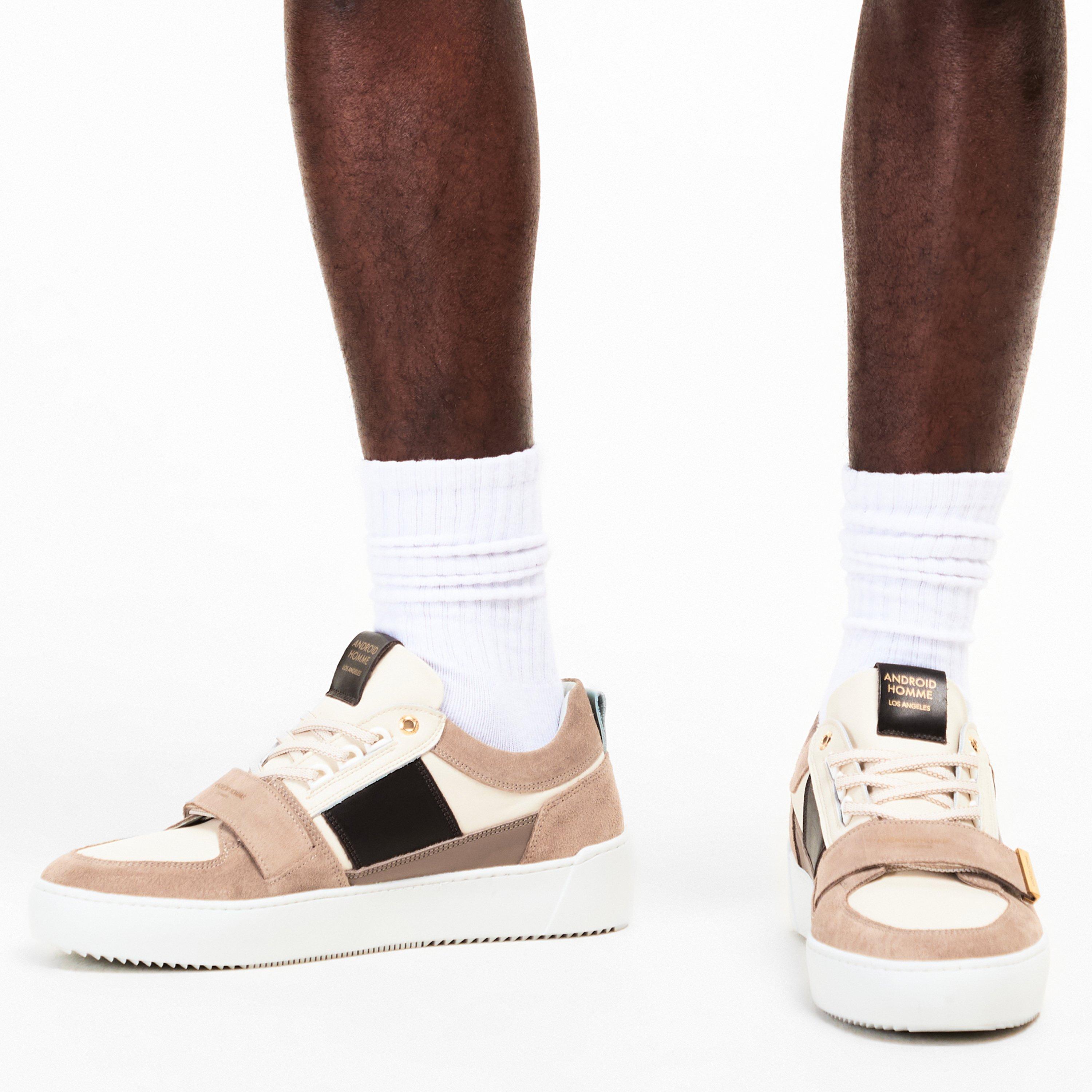 Off White Taupe - Android Homme - Men's Point Dume Low-Top Trainers - 3
