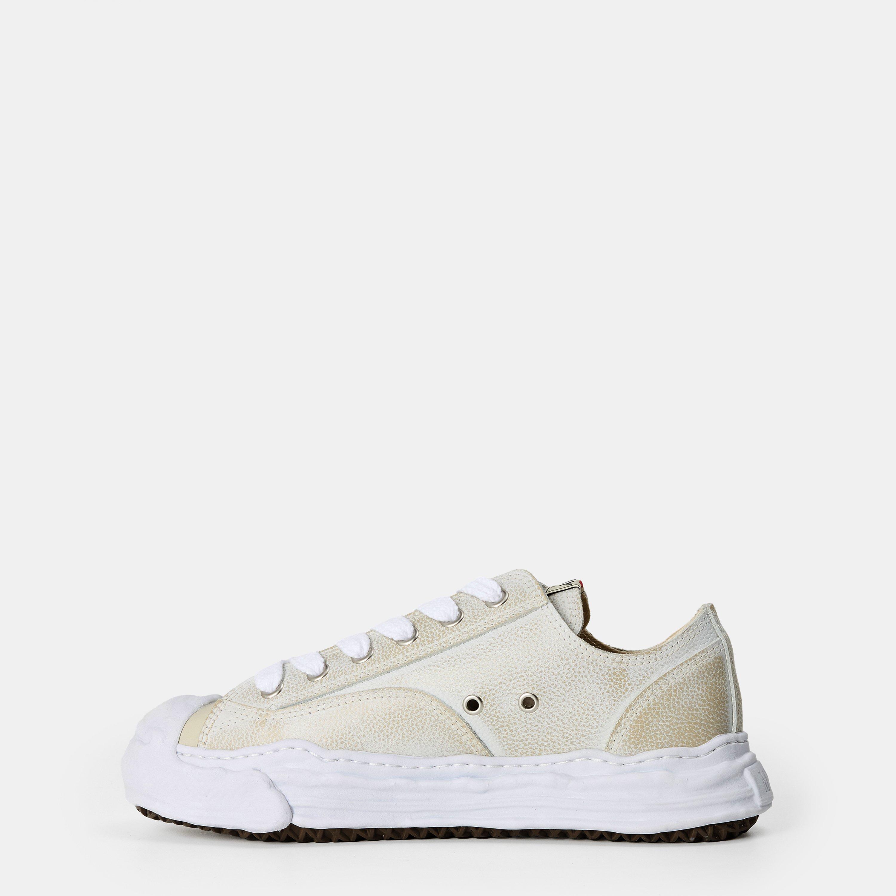 White - Mihara Yasuhiro - Men's Hank Leather Low-Top Trainers - 2