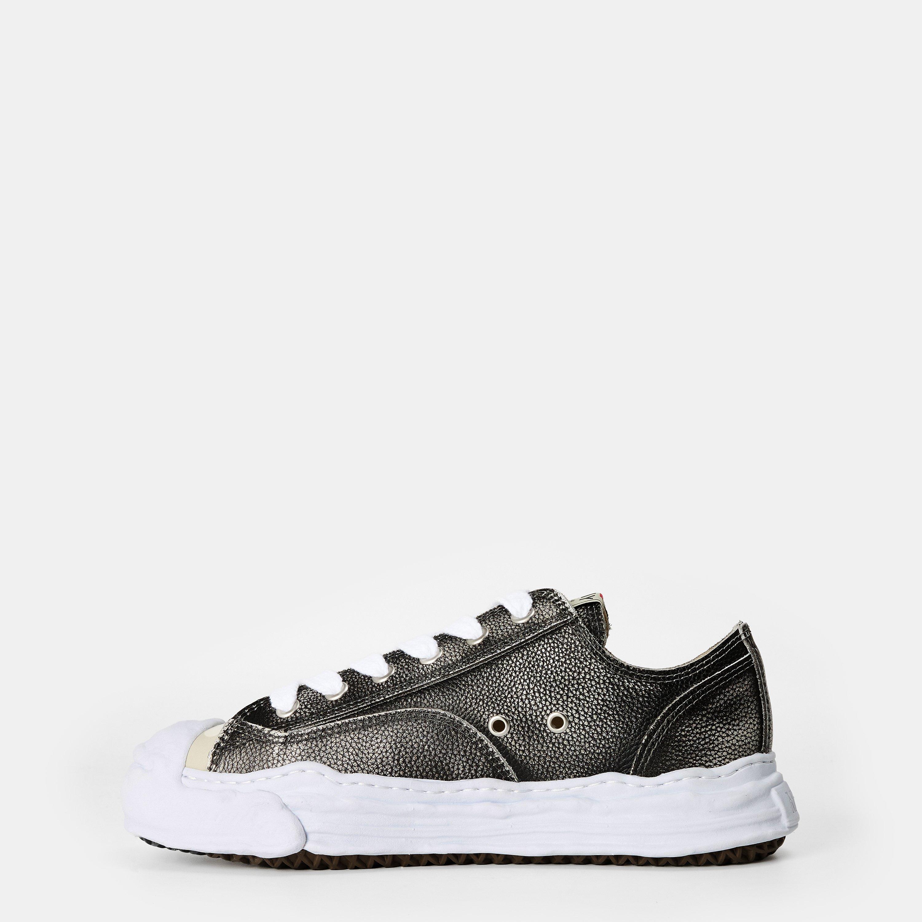 Black - Mihara Yasuhiro - Men's Hank Leather Low-Top Trainers - 2