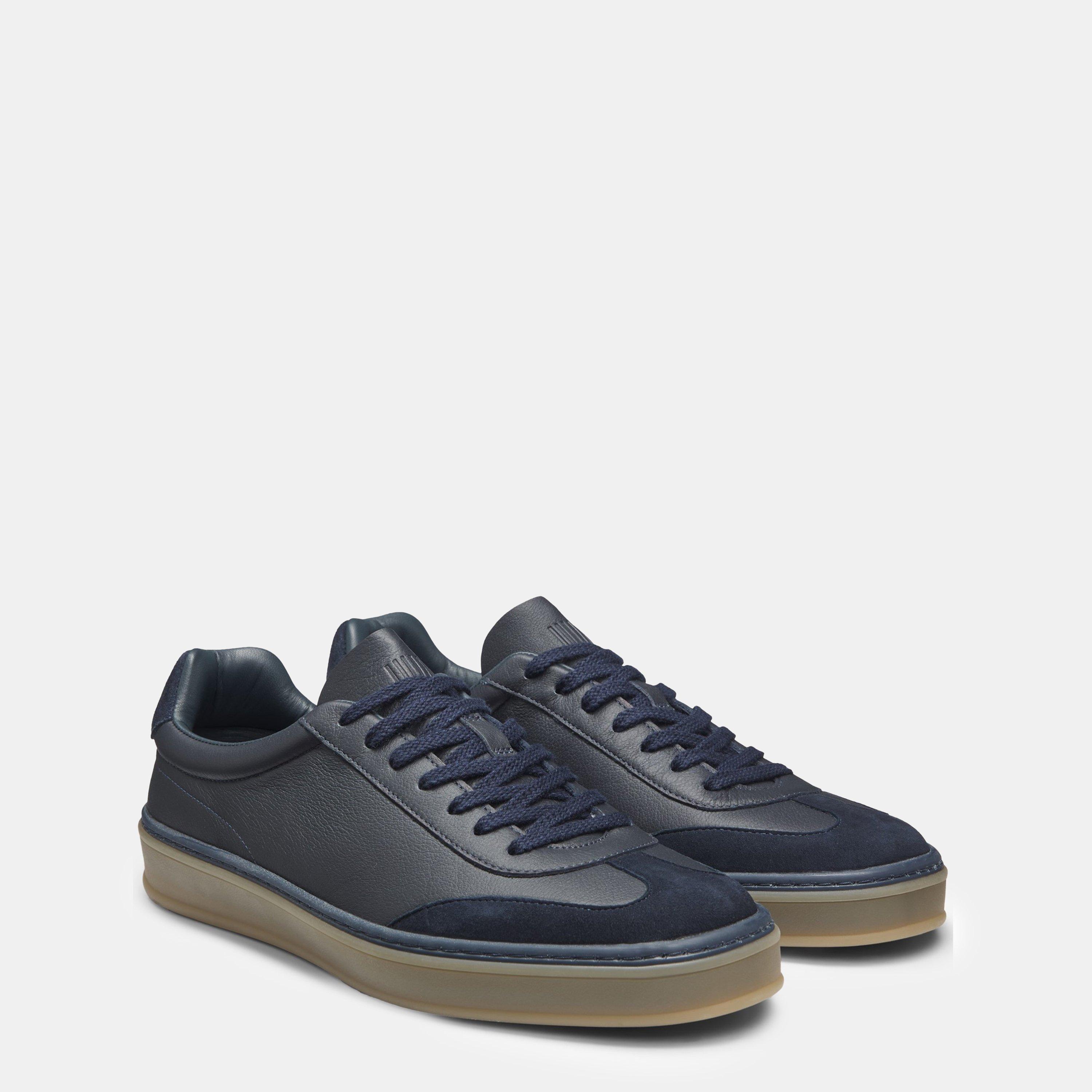 Blue 401 - Boss - Men's HBB Zarek Suede Double Breasted Design Trainers - 3