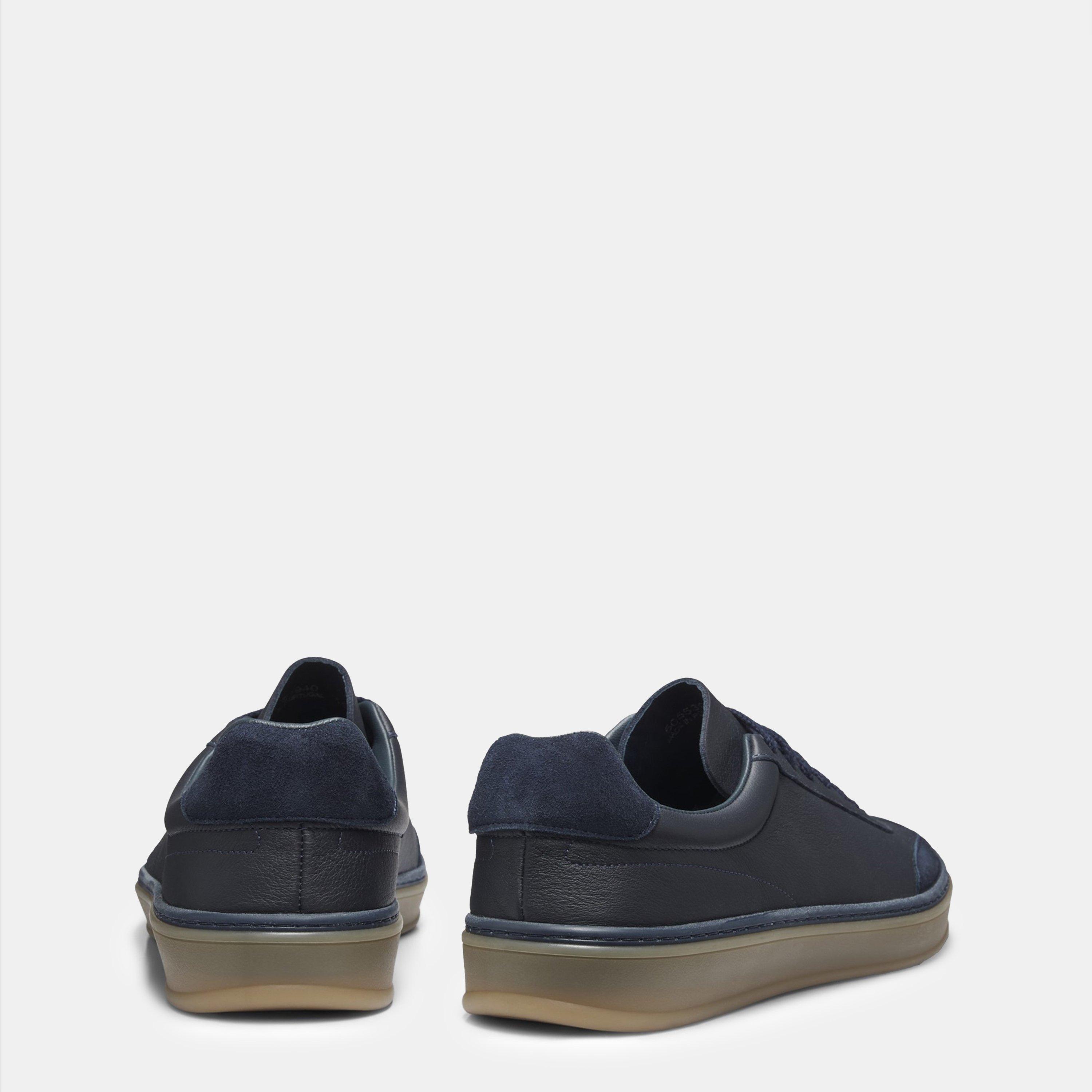 Blue 401 - Boss - Men's HBB Zarek Suede Double Breasted Design Trainers - 4