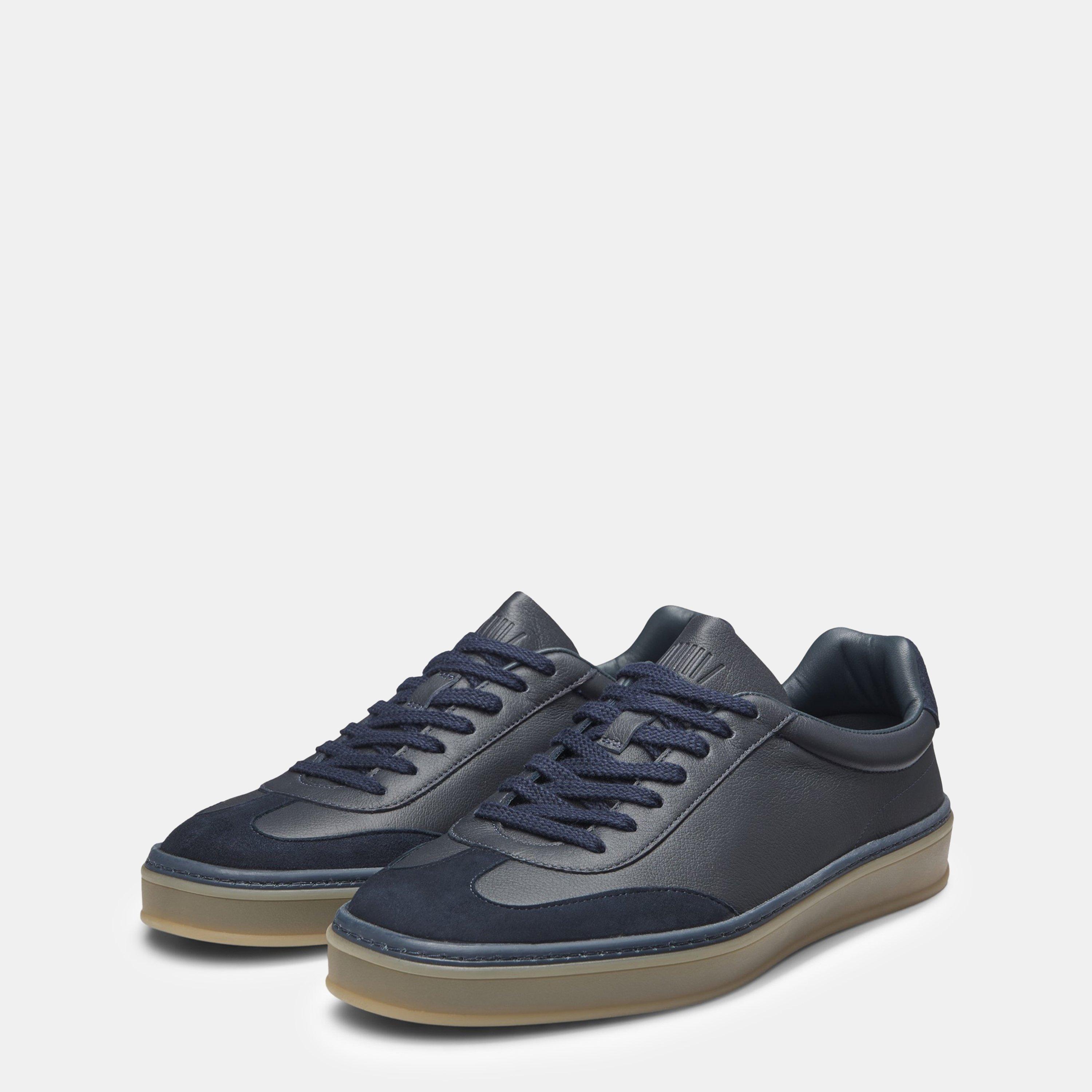 Blue 401 - Boss - Men's HBB Zarek Suede Double Breasted Design Trainers - 6