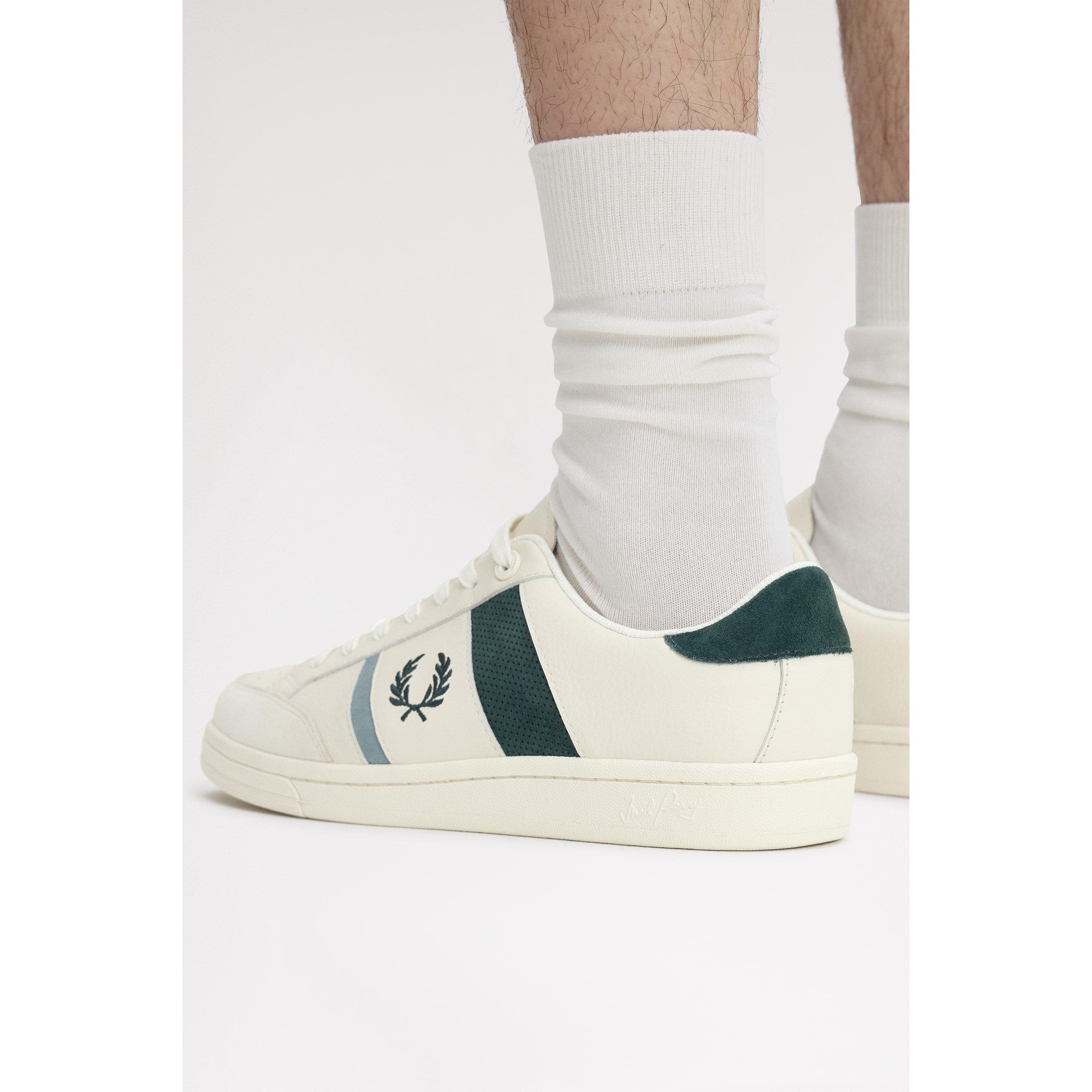 Ecru/Grass Rts - Fred Perry - Men's Low-Top Trainers - 4