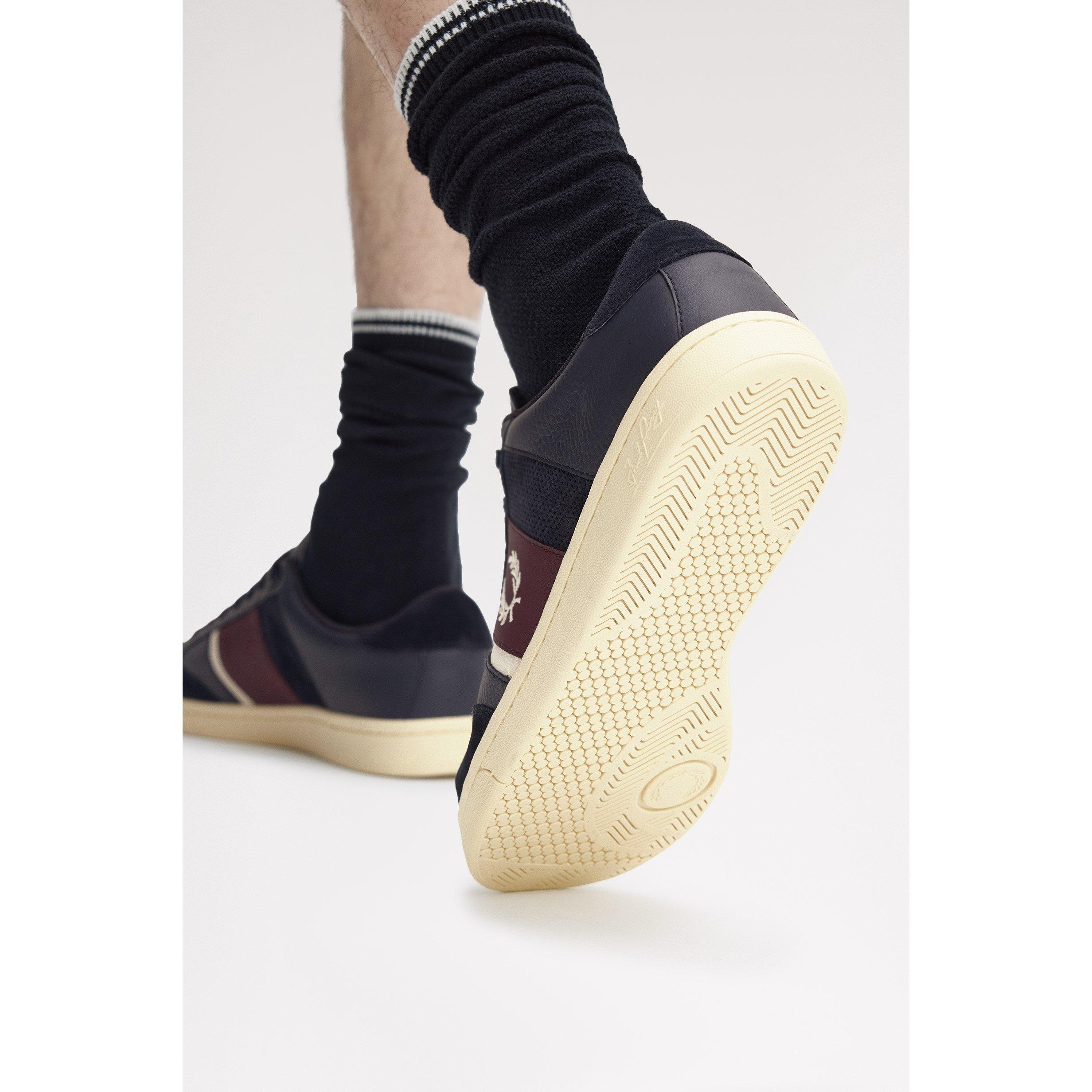 Navy/Ecru - Fred Perry - Men's Low-Top Trainers - 4