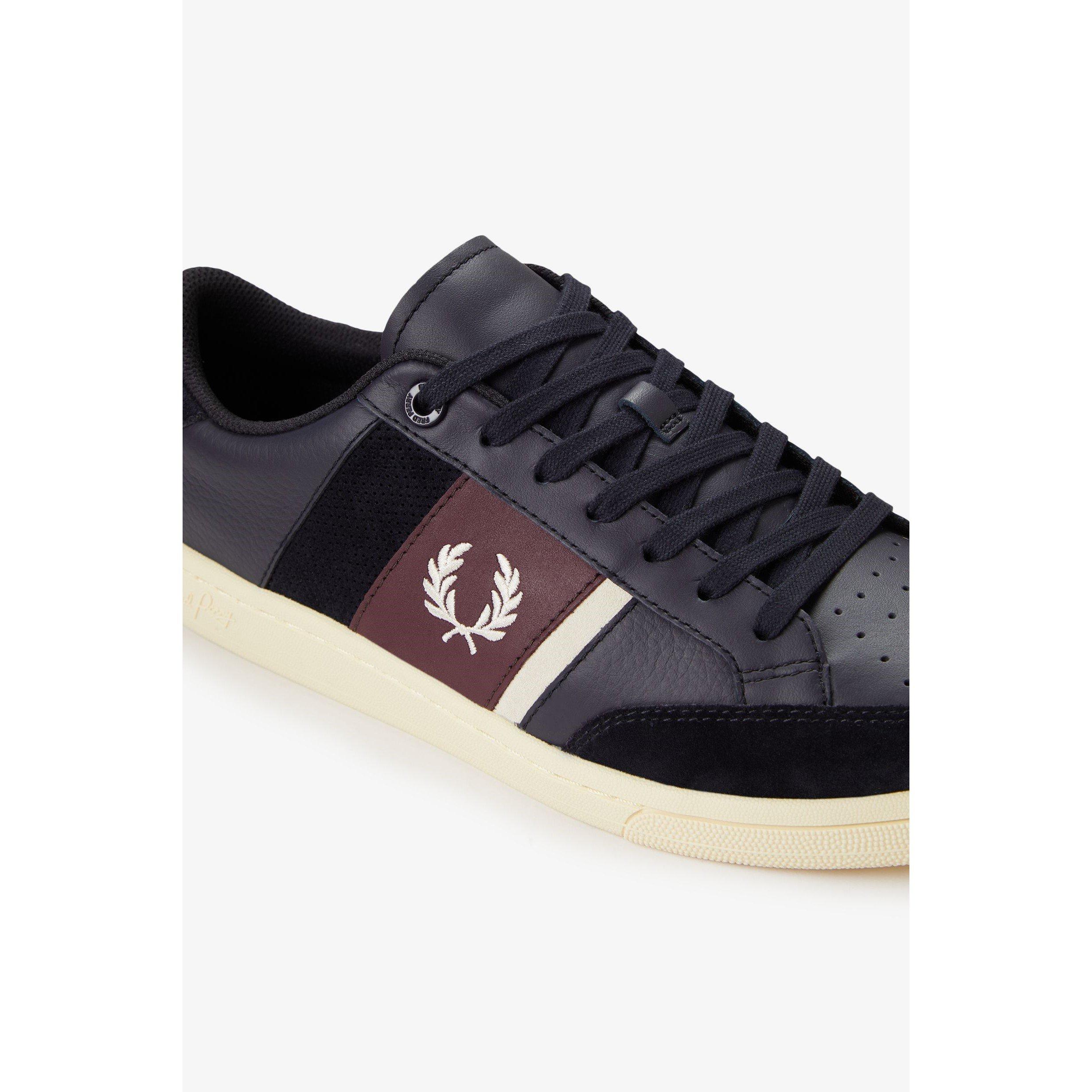 Navy/Ecru - Fred Perry - Men's Low-Top Trainers - 5