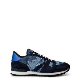 Valentino Garavani Rockrunner Camouflage Denim Trainer