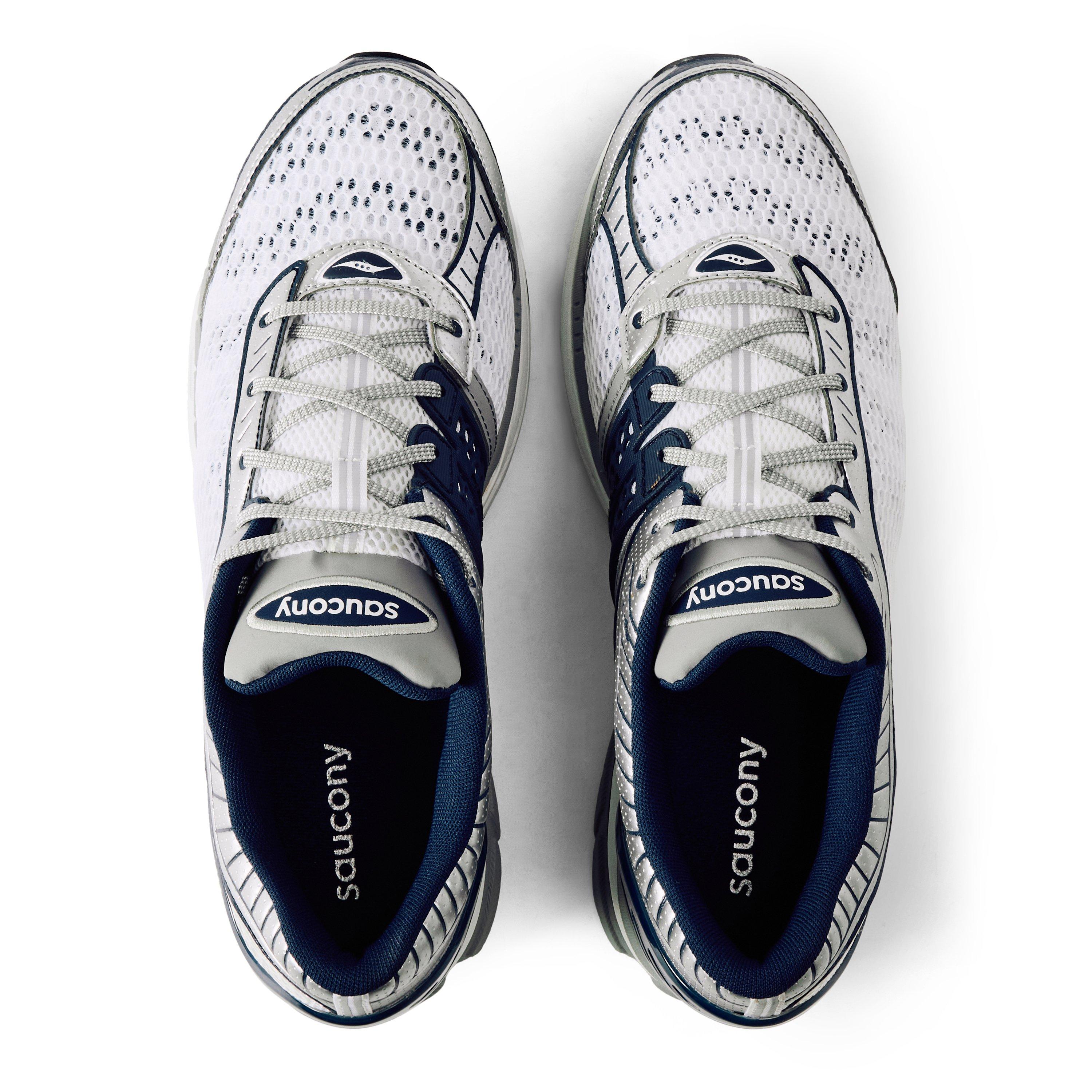 Silver/Navy - Saucony - Men's Trainers - 4