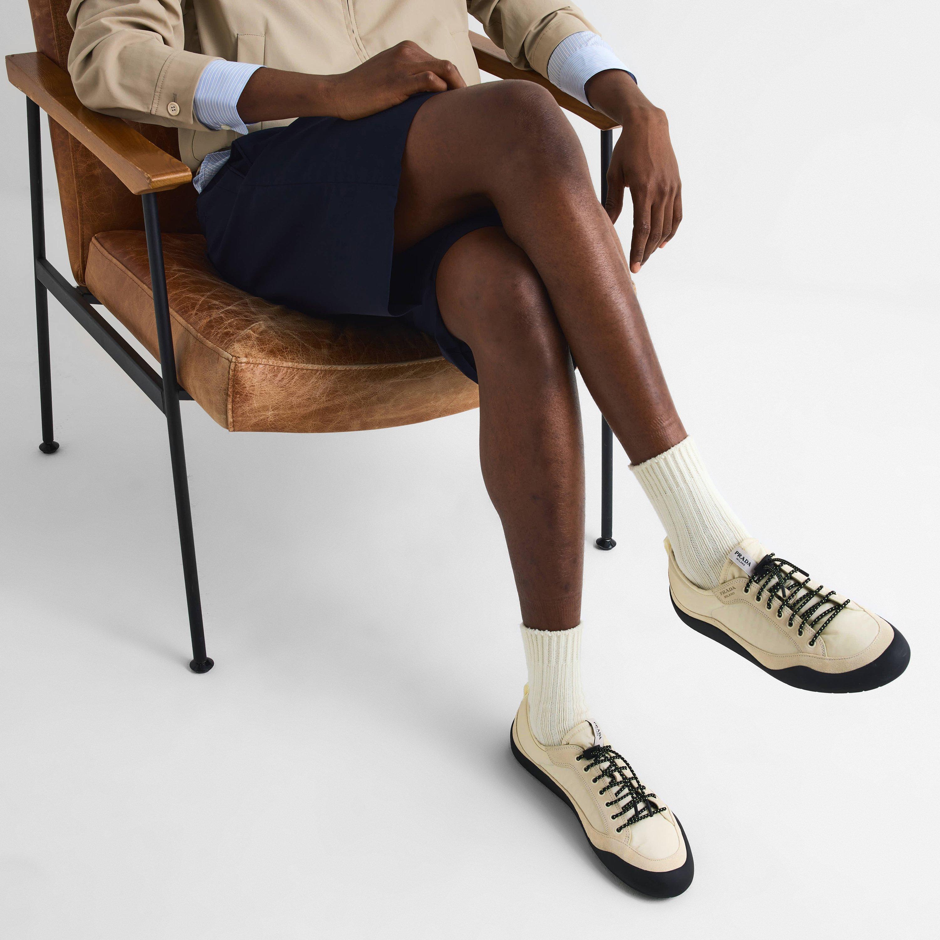 White/Black - Prada - Men's Low-Top Trainers - 3