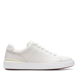 Clarks Court Lite Lace Leather Trainers