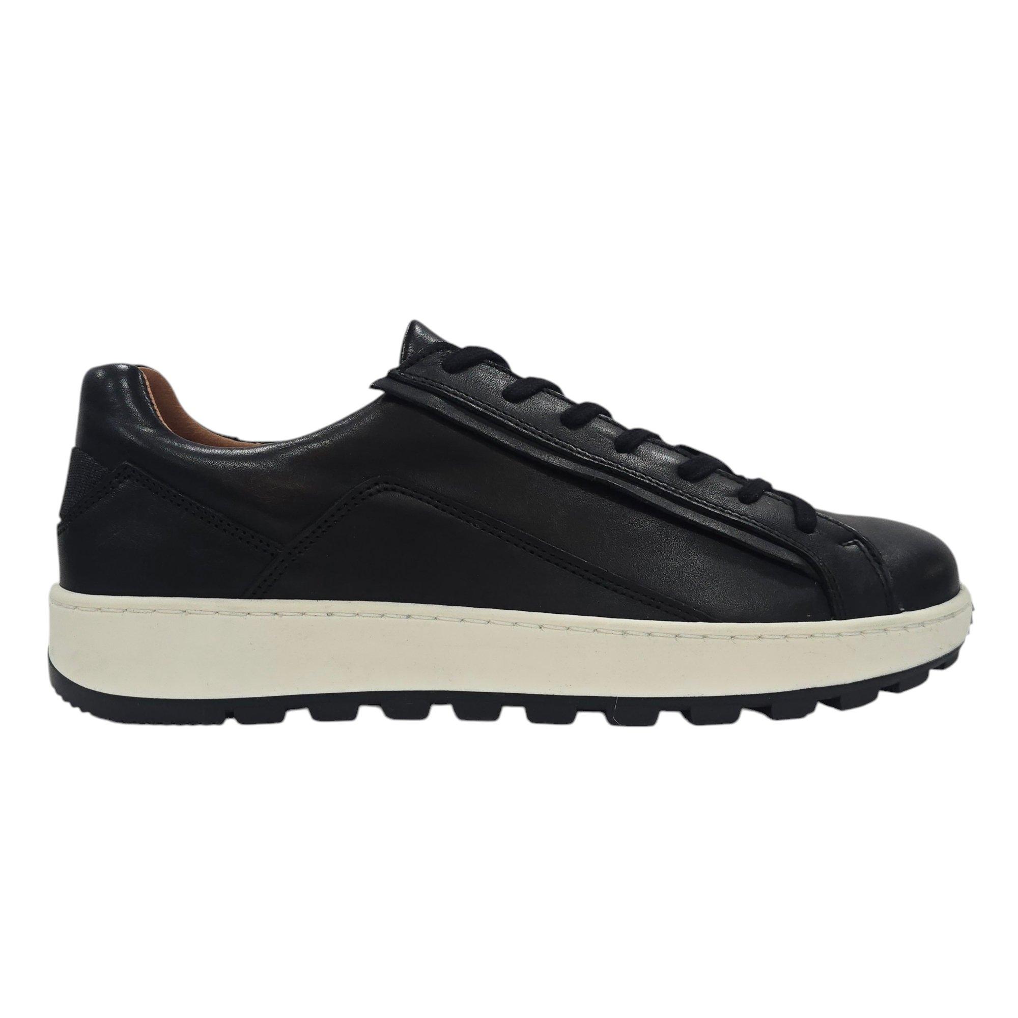 Black - Deakins - Men's Gilmore Leather Lace Up Cloudfoam Low-Top Trainers - 1
