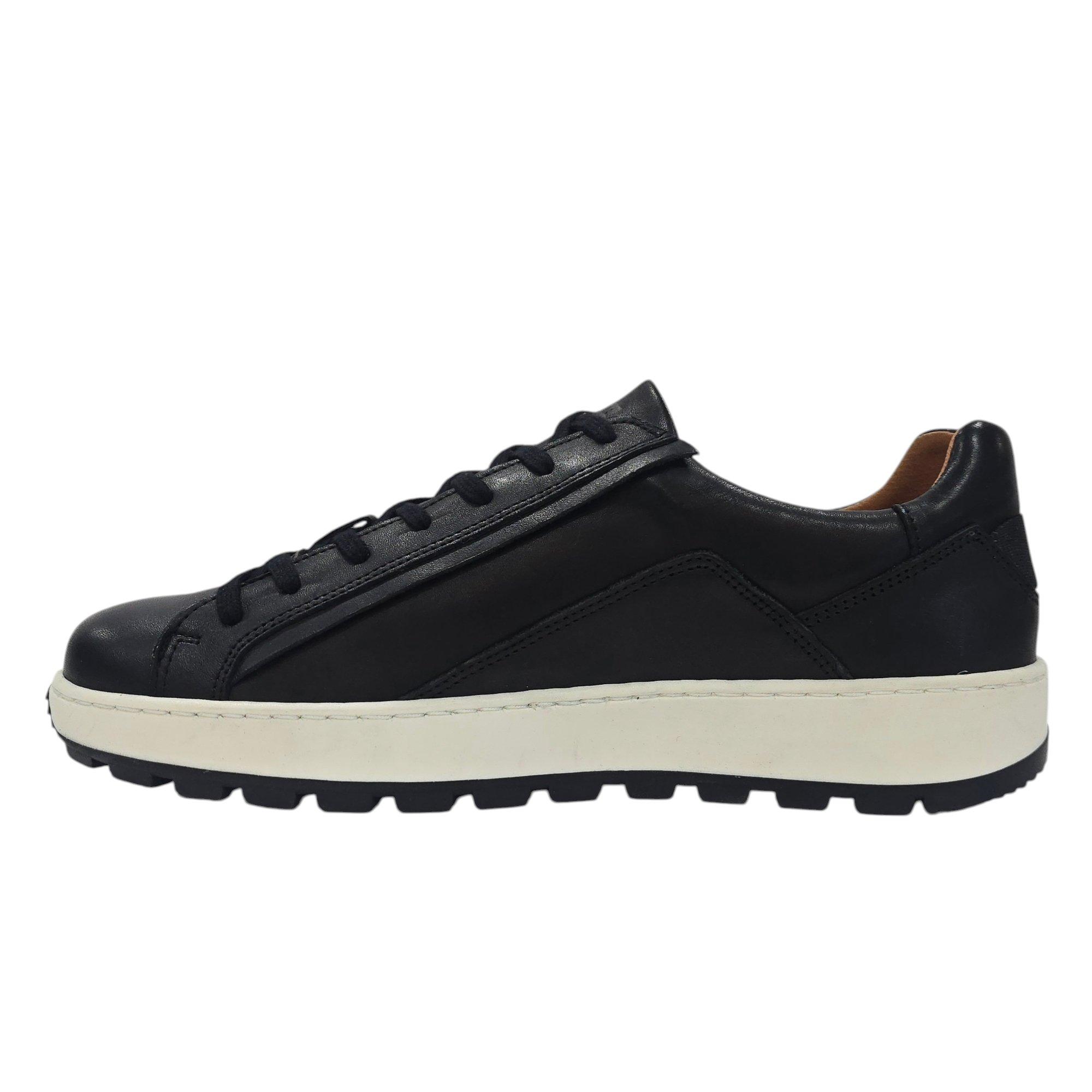 Black - Nicholas Deakins - Gilmore Leather Lace Up Cloudfoam Low-Top Trainers - 2