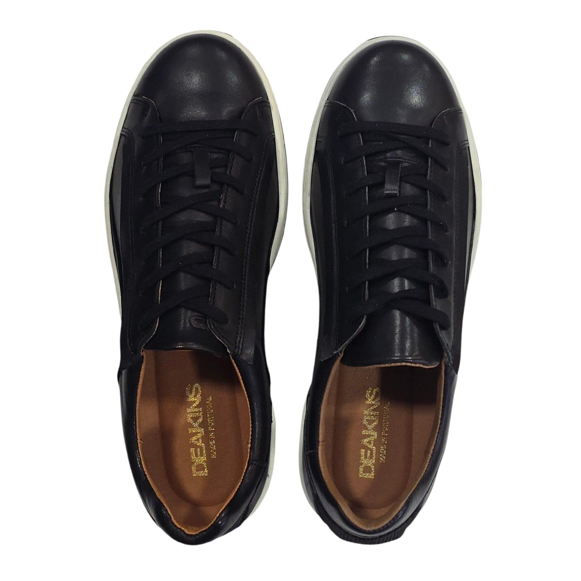 Black - Nicholas Deakins - Gilmore Leather Lace Up Cloudfoam Low-Top Trainers - 5