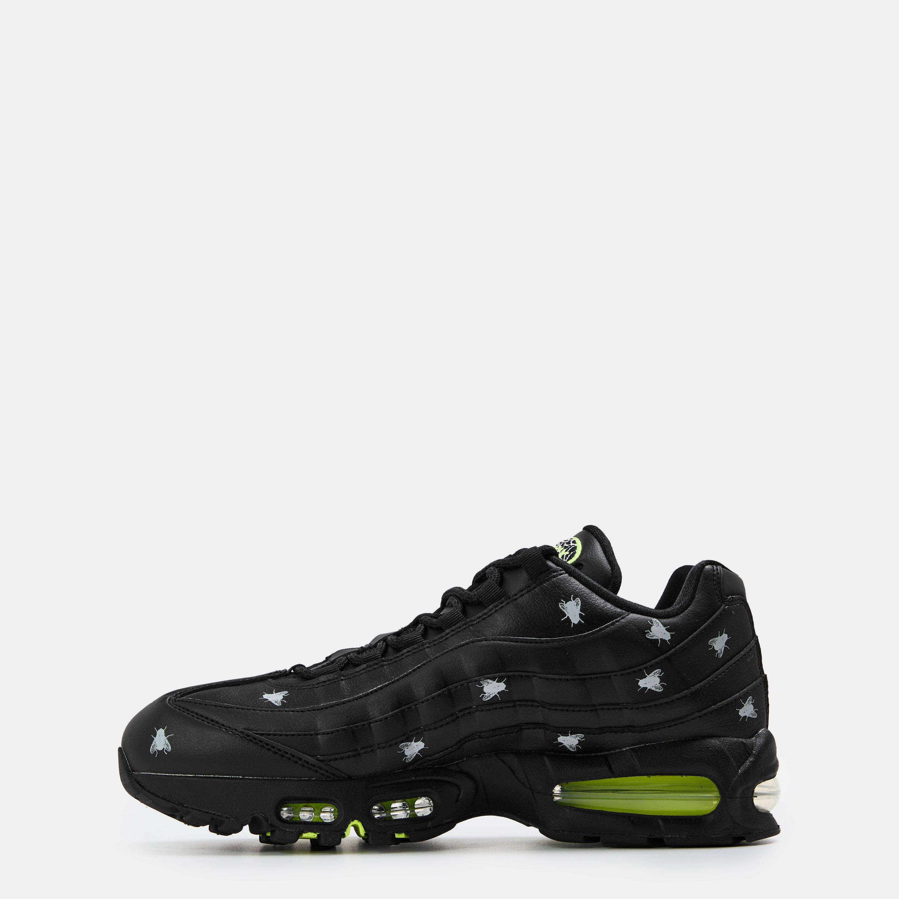 Black/Neon - Nike - Men's Air Max 95 Premium Low-Top Trainers - 2