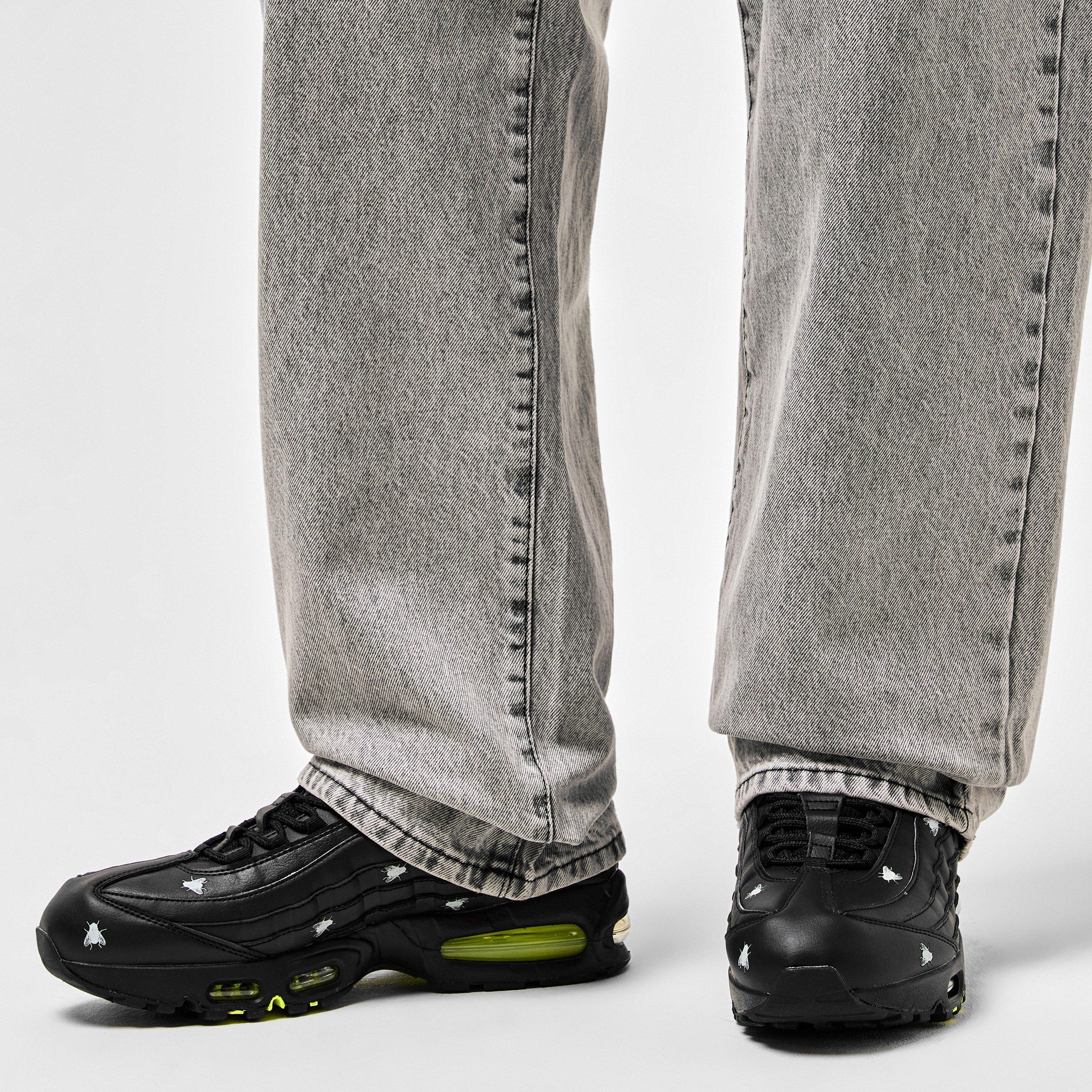 Black/Neon - Nike - Men's Air Max 95 Premium Low-Top Trainers - 3