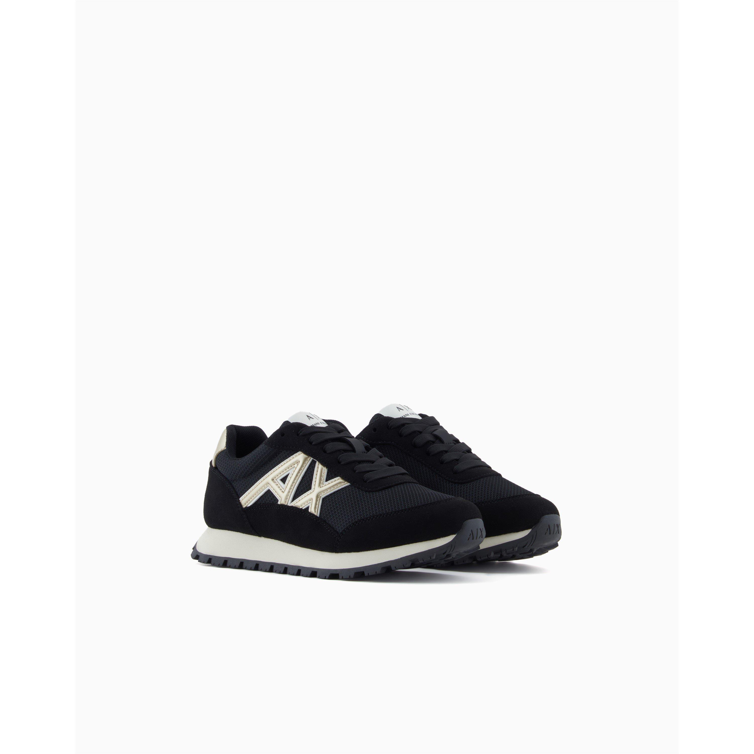 Armani Exchange Men's Runners - Black/Gold - 10 (44)