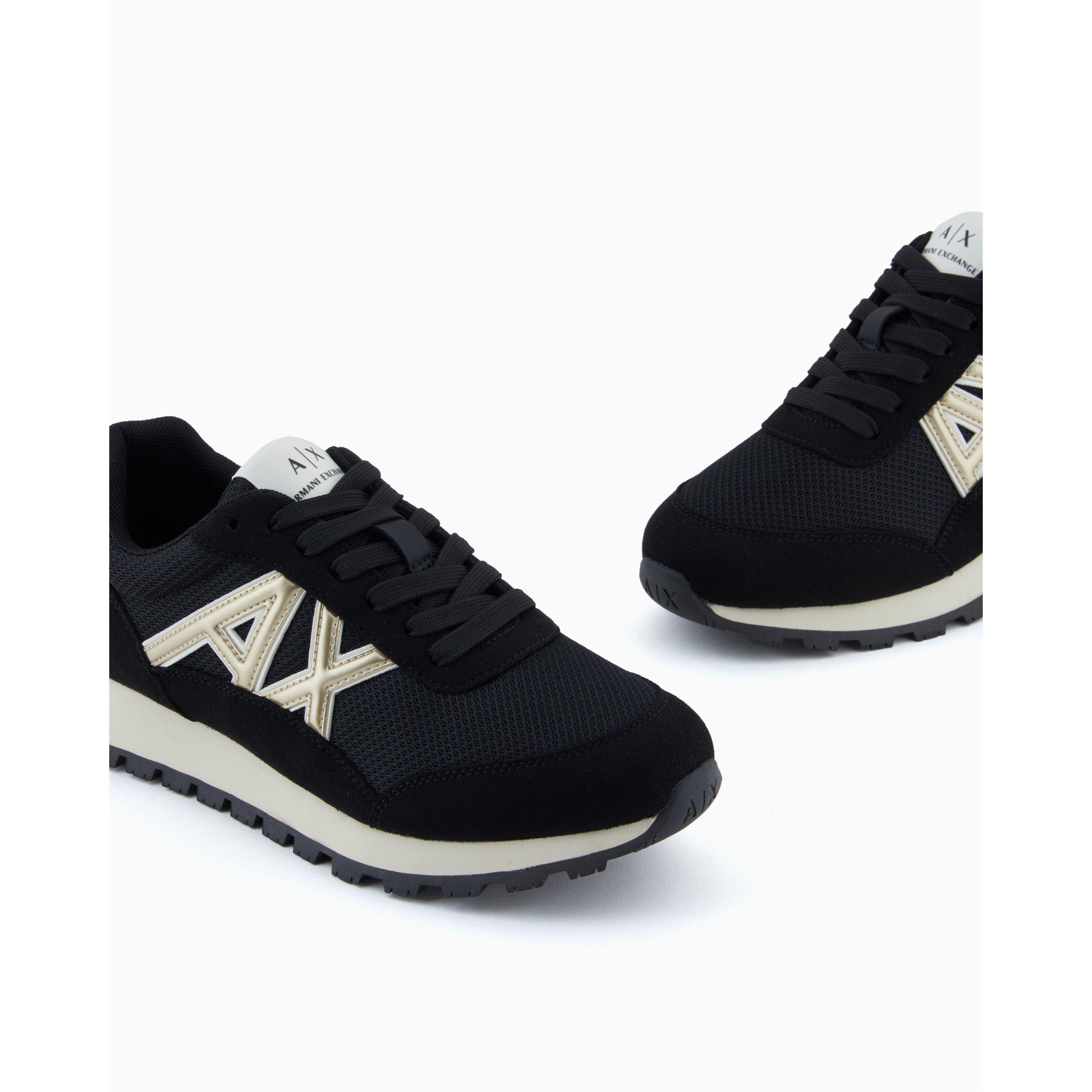 Black/Gold - Armani Exchange - Men's Runners - 4