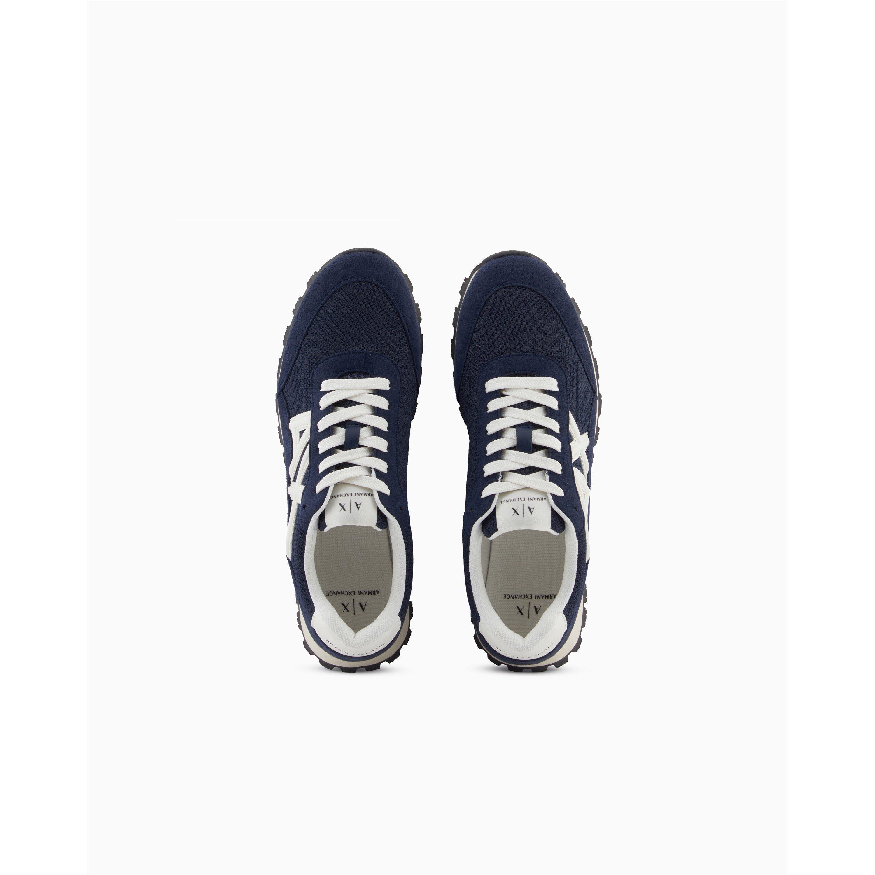 Marineblauw/Wit - Armani Exchange - Men's Runners - 2