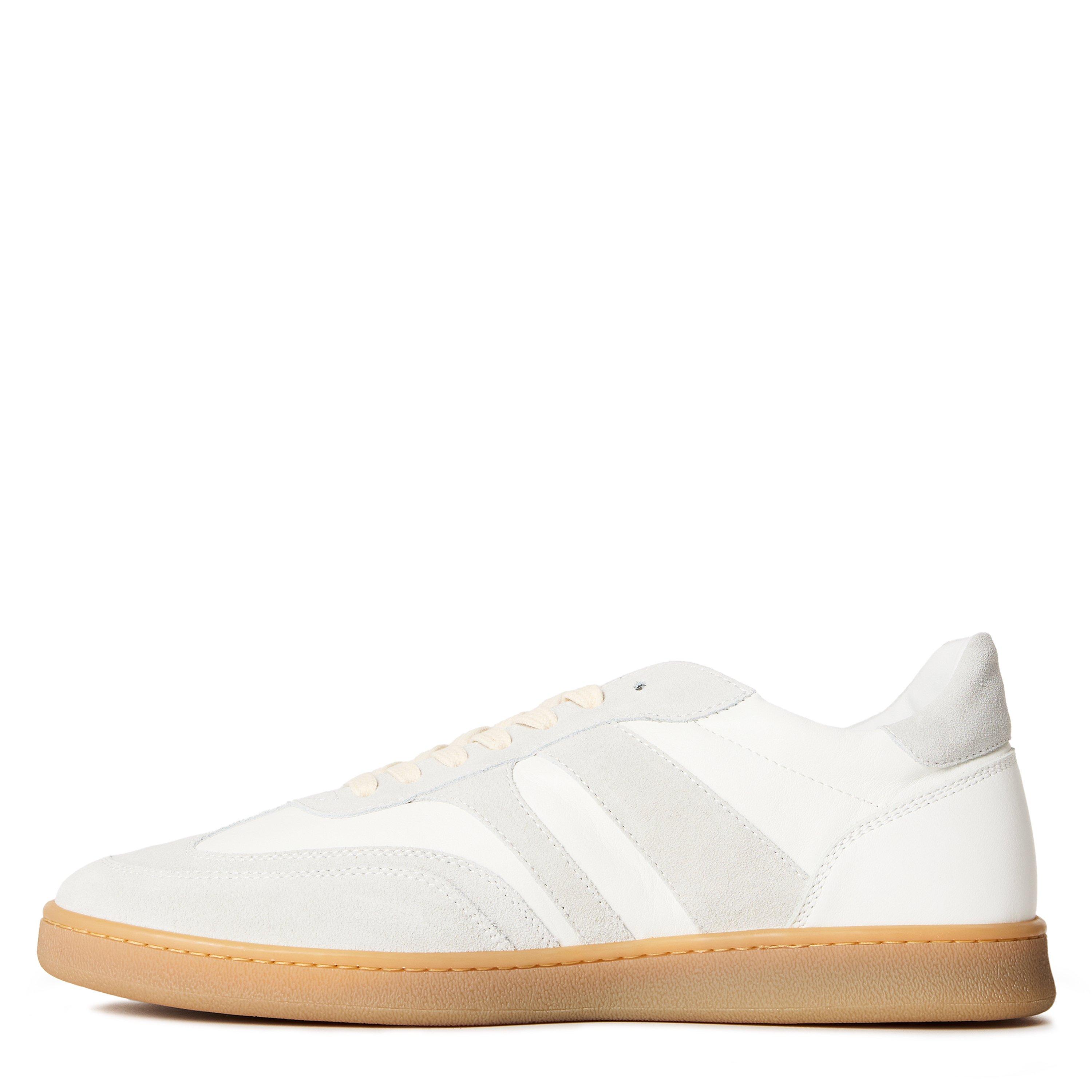 Platinum Suede - Collegium - Court III Leather Trainers - 2