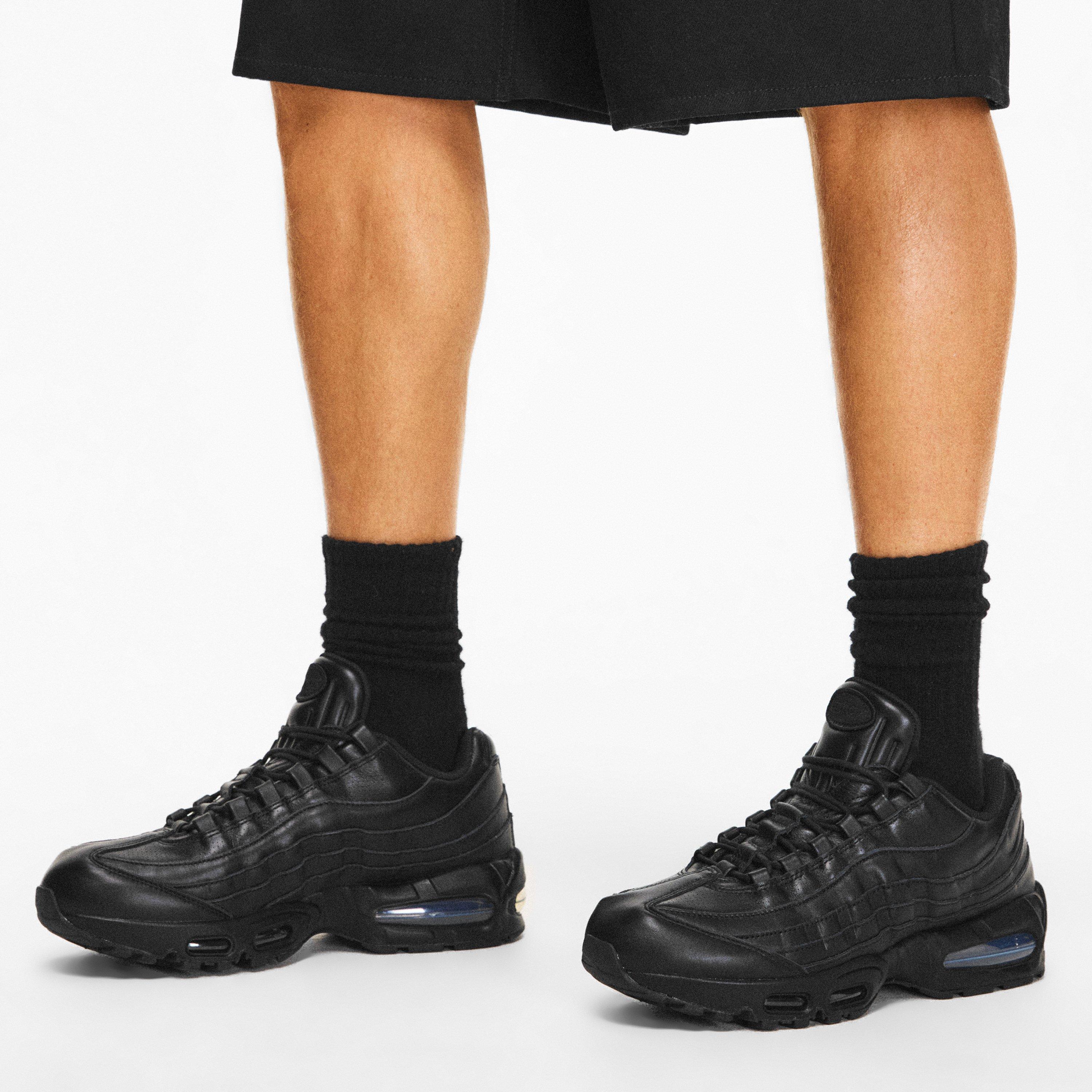 Black - Nike - Nike Air Max 95 Leather Big Bubble - 3