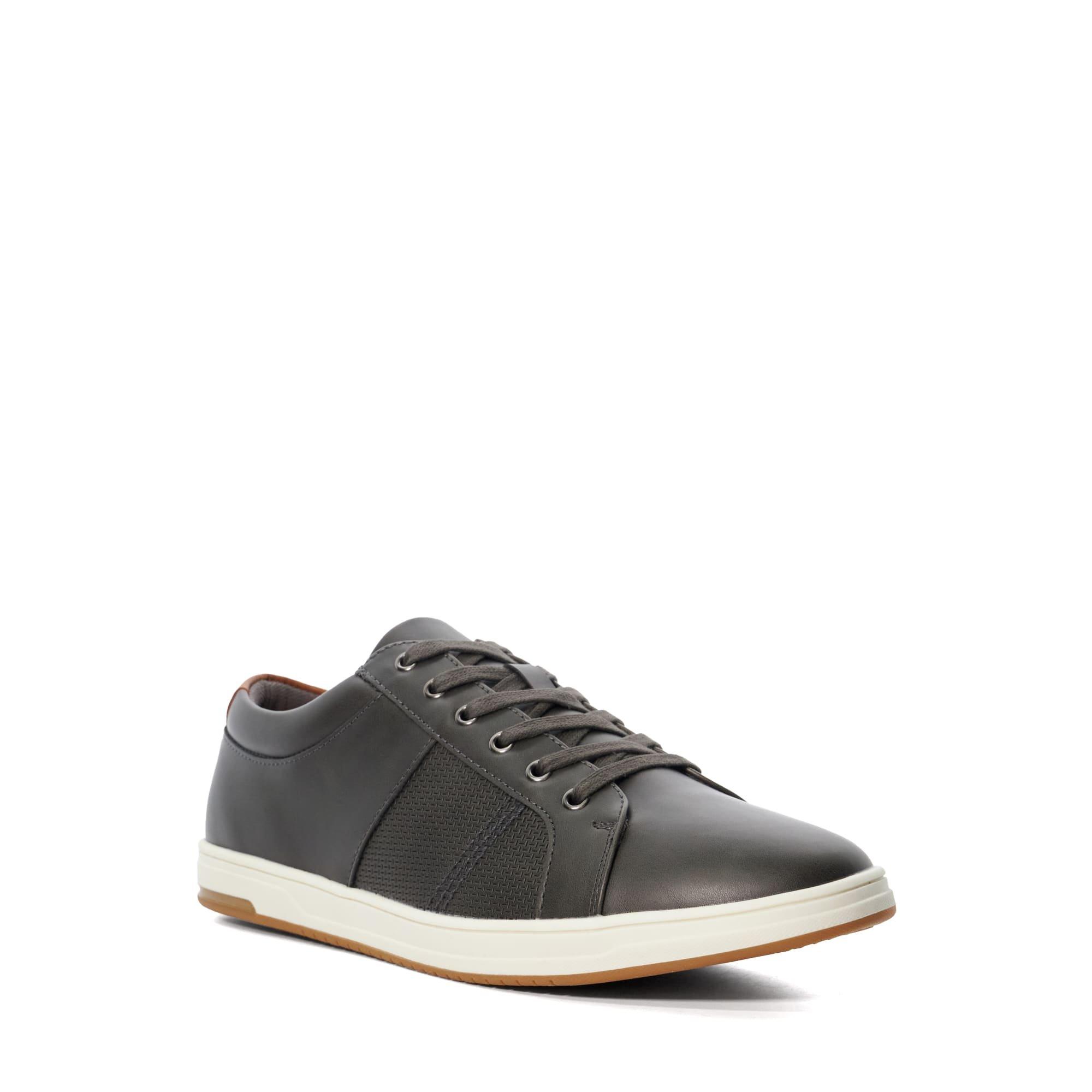 Grey Synthetic - Dune London - Men's Trez Low-Top Trainers - 2