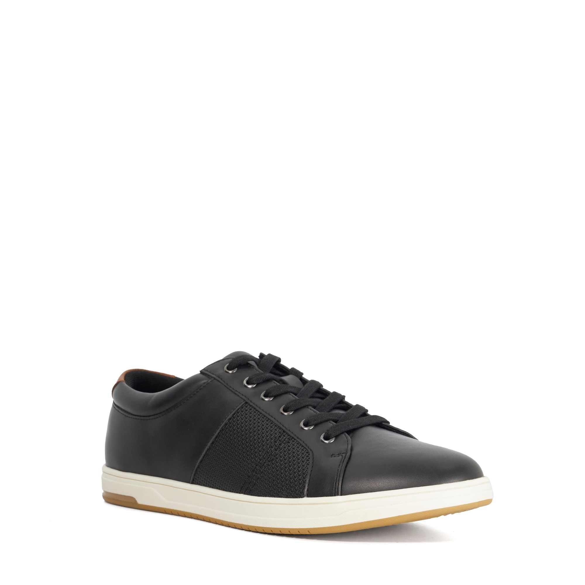 Black Synthetic - Dune London - Men's Trez Low-Top Trainers - 2