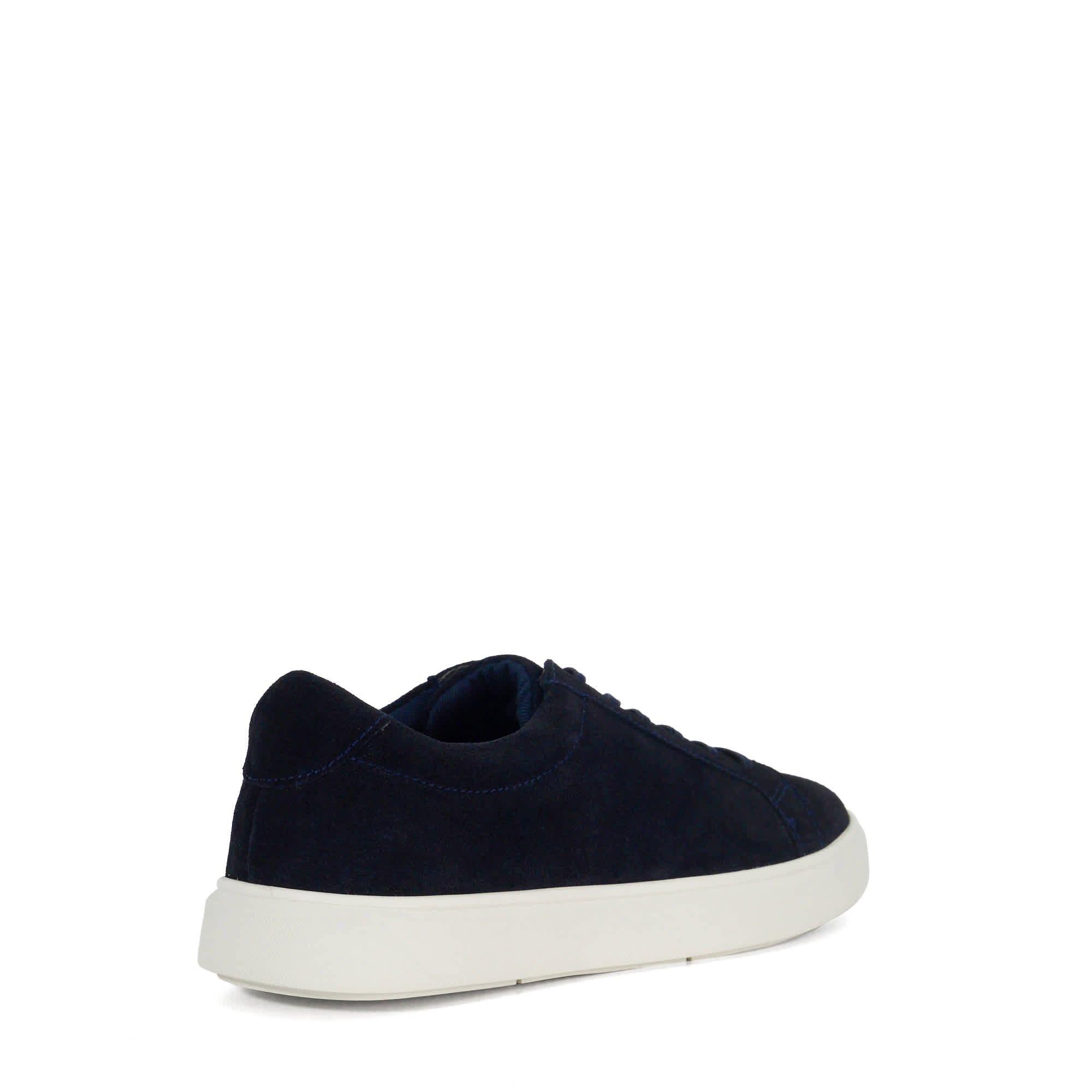 Navy Suede - Dune London - Men's Tais Low-Top Trainers - 3