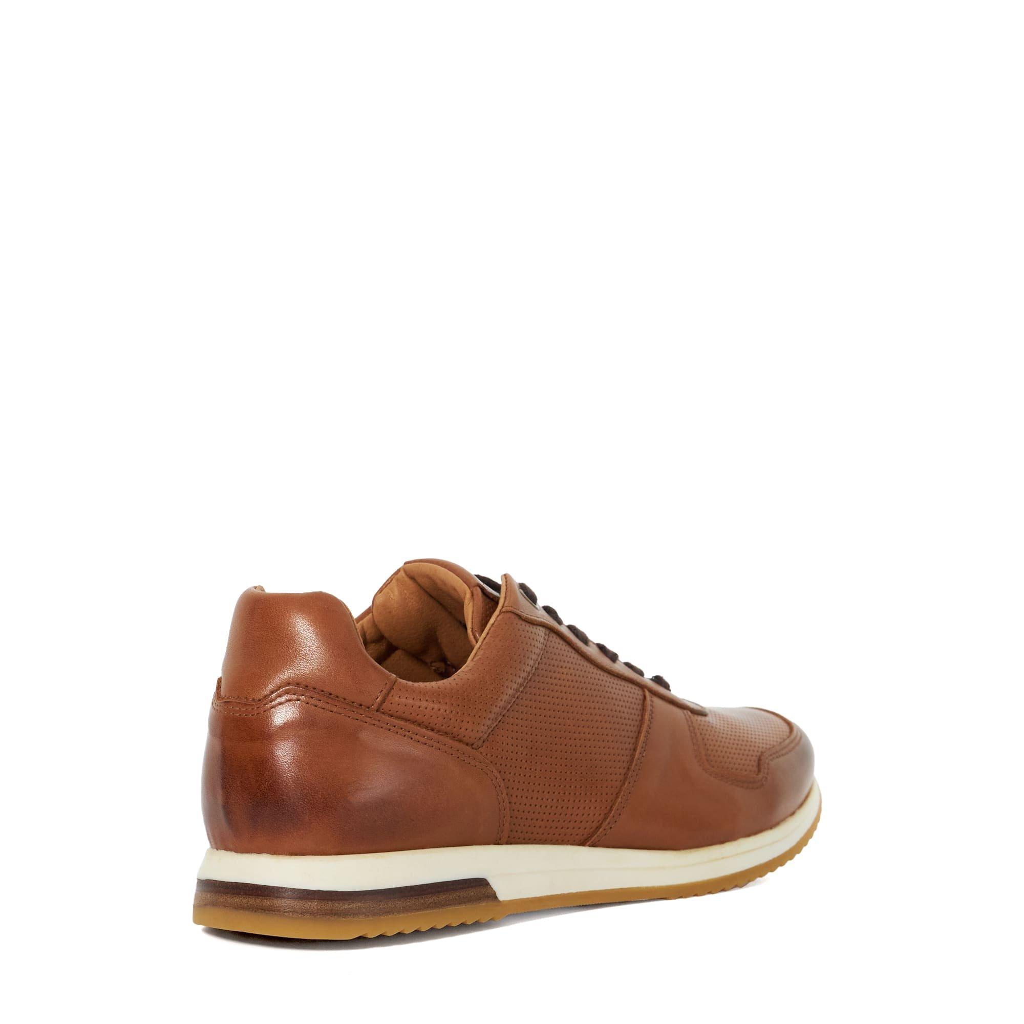 Tan koža - Dune London - Men's Trilogy Runner Low-Top Trainers - 3