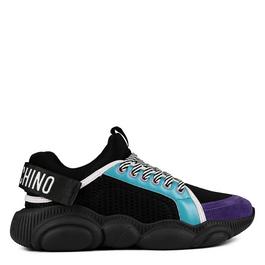 Moschino Mesh Teddy Low Top Trainers