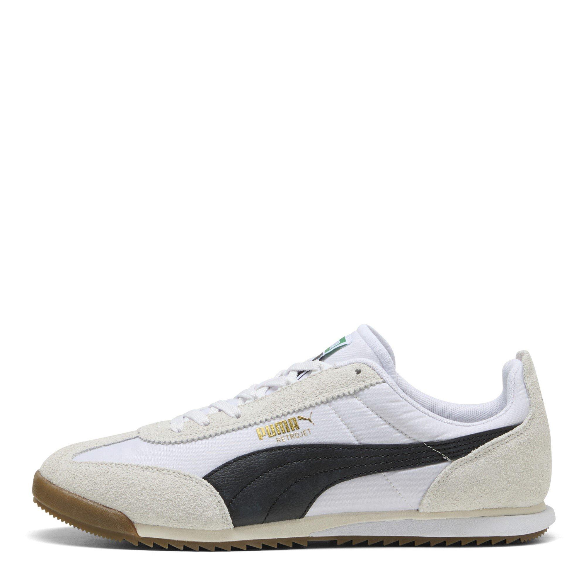 White/Black-Gum - Puma - Retrojet Nylon Mens Sneakers - 2