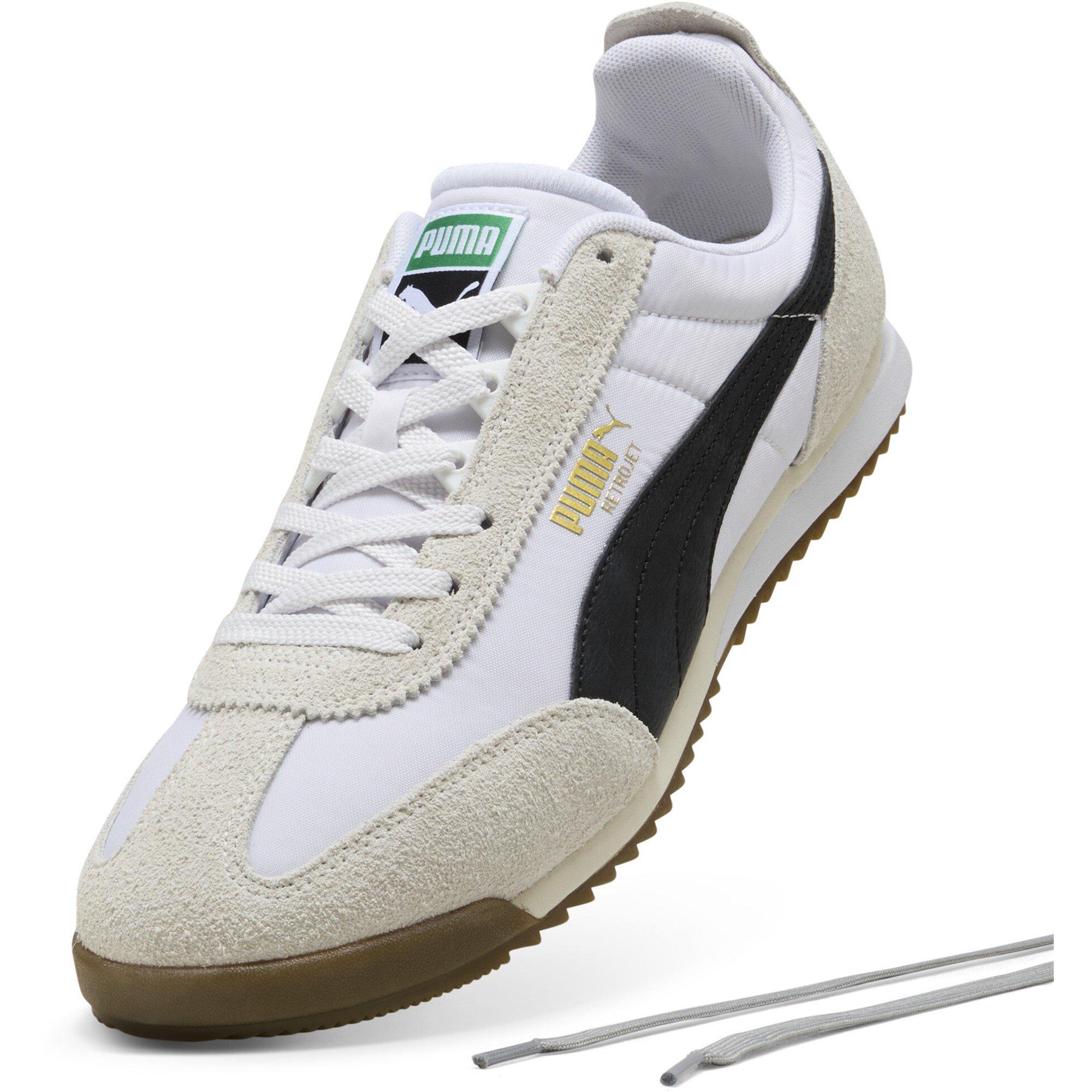 White/Black-Gum - Puma - Retrojet Nylon Mens Sneakers - 6