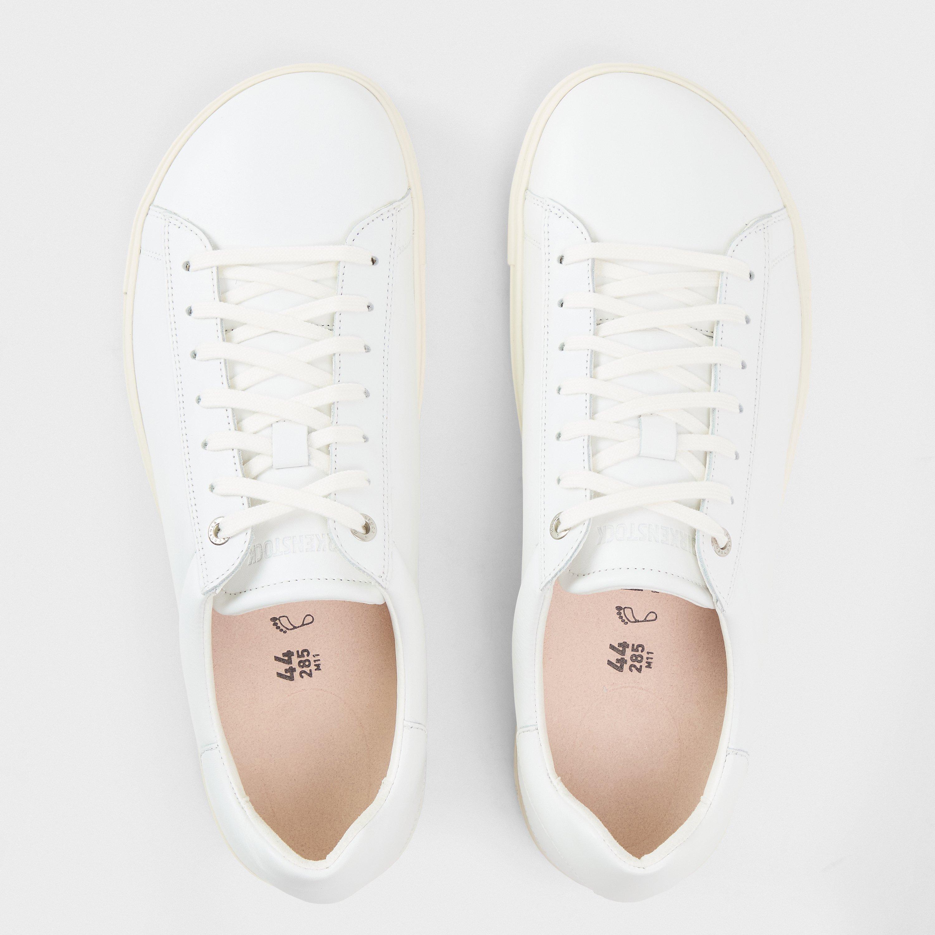  White - Birkenstock - Men's Leather Low-Top Trainers - 4