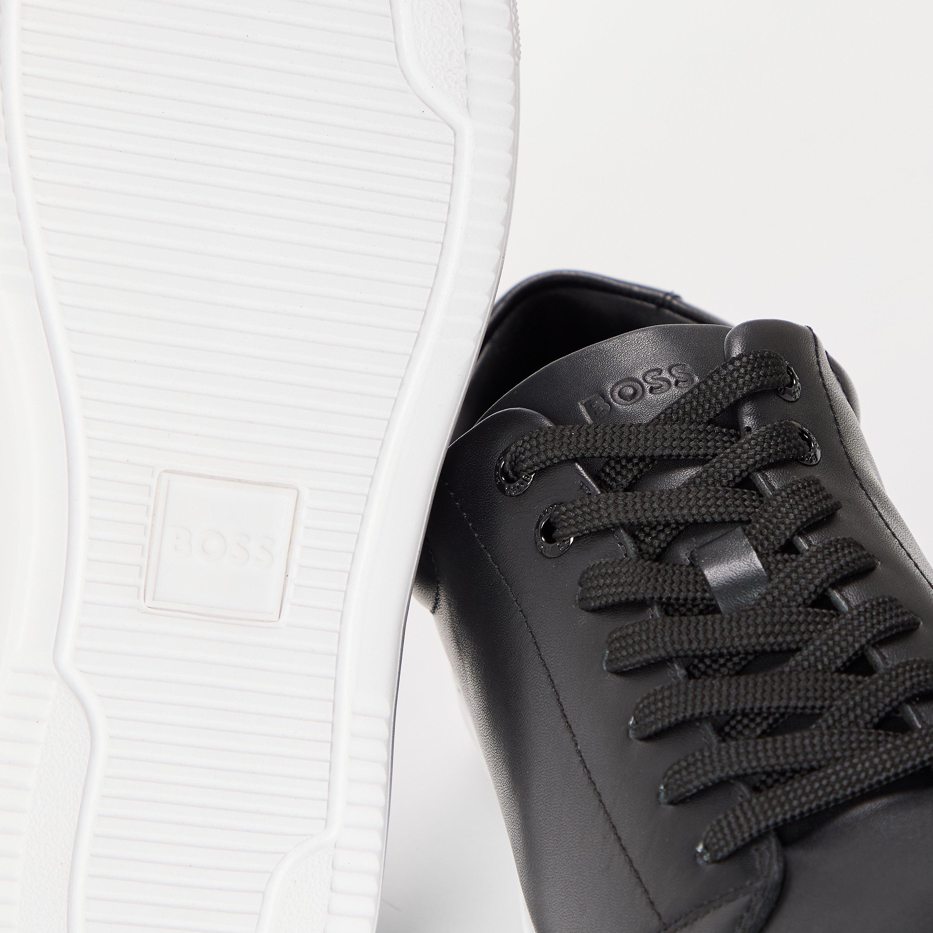 Black - Boss - Men's Enlight Tenn Low-Top Trainers - 3