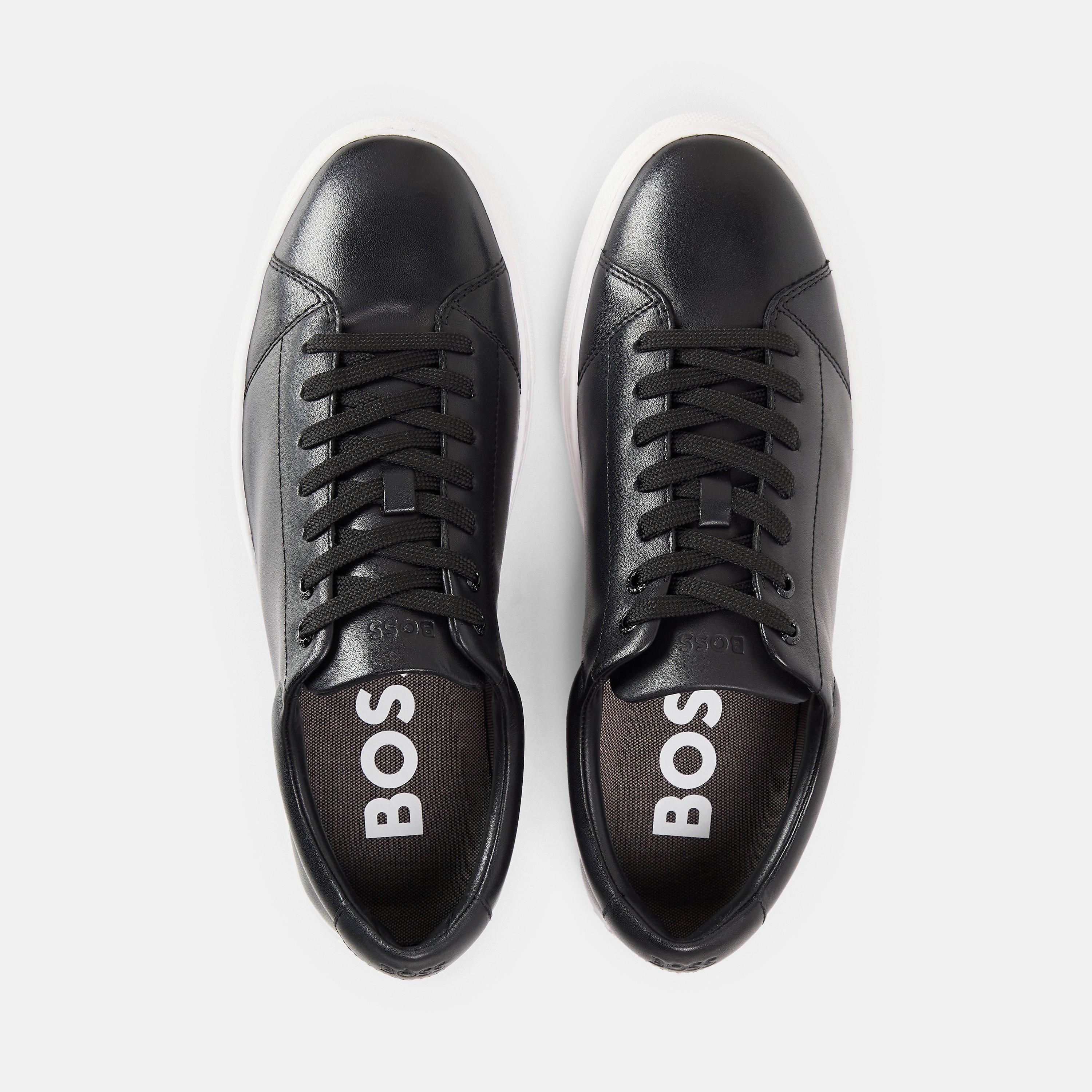 Black - Boss - Men's Enlight Tenn Low-Top Trainers - 4