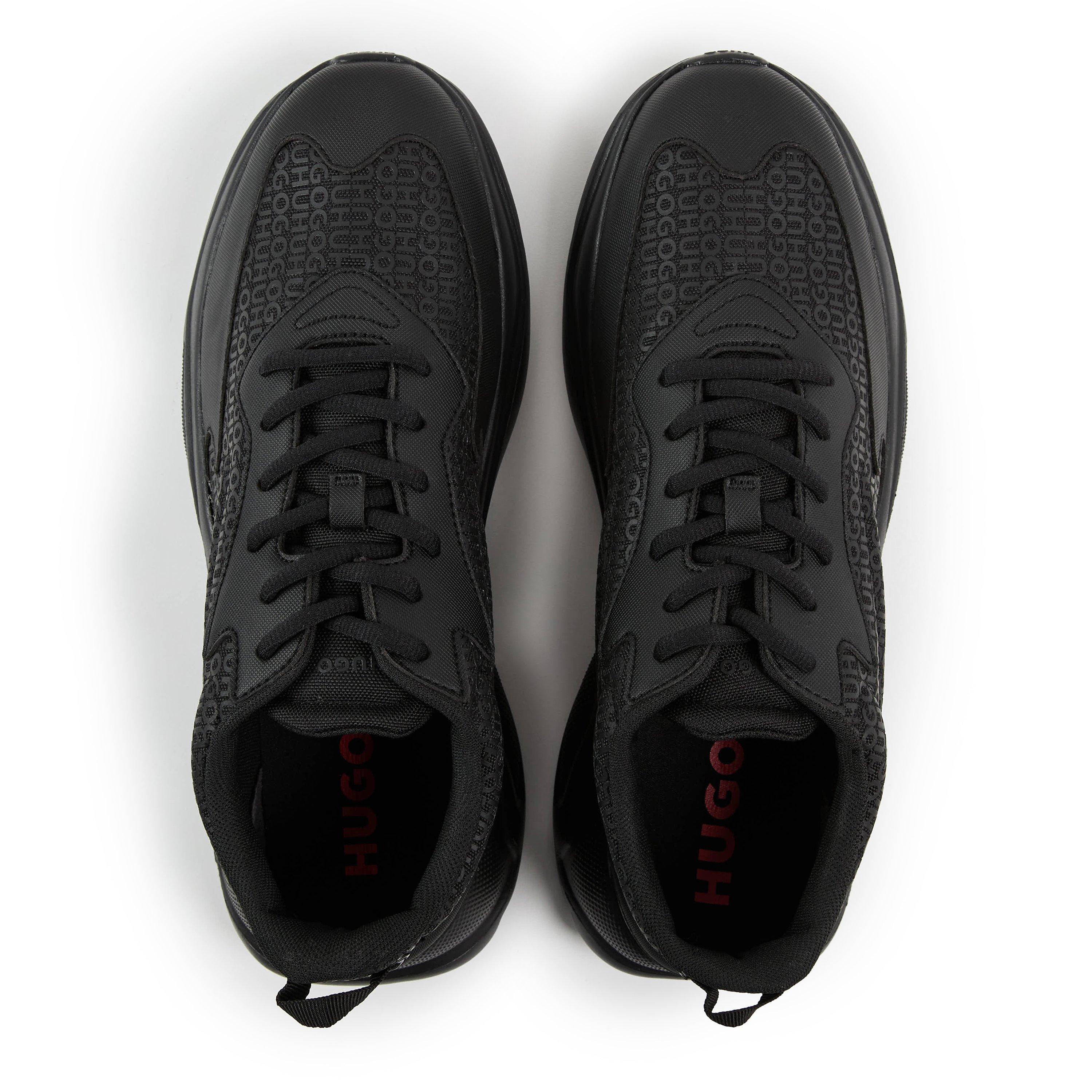 Black - Boss - Leon Runn Mono 10254074 01 Low-Top Trainers Mens - 4