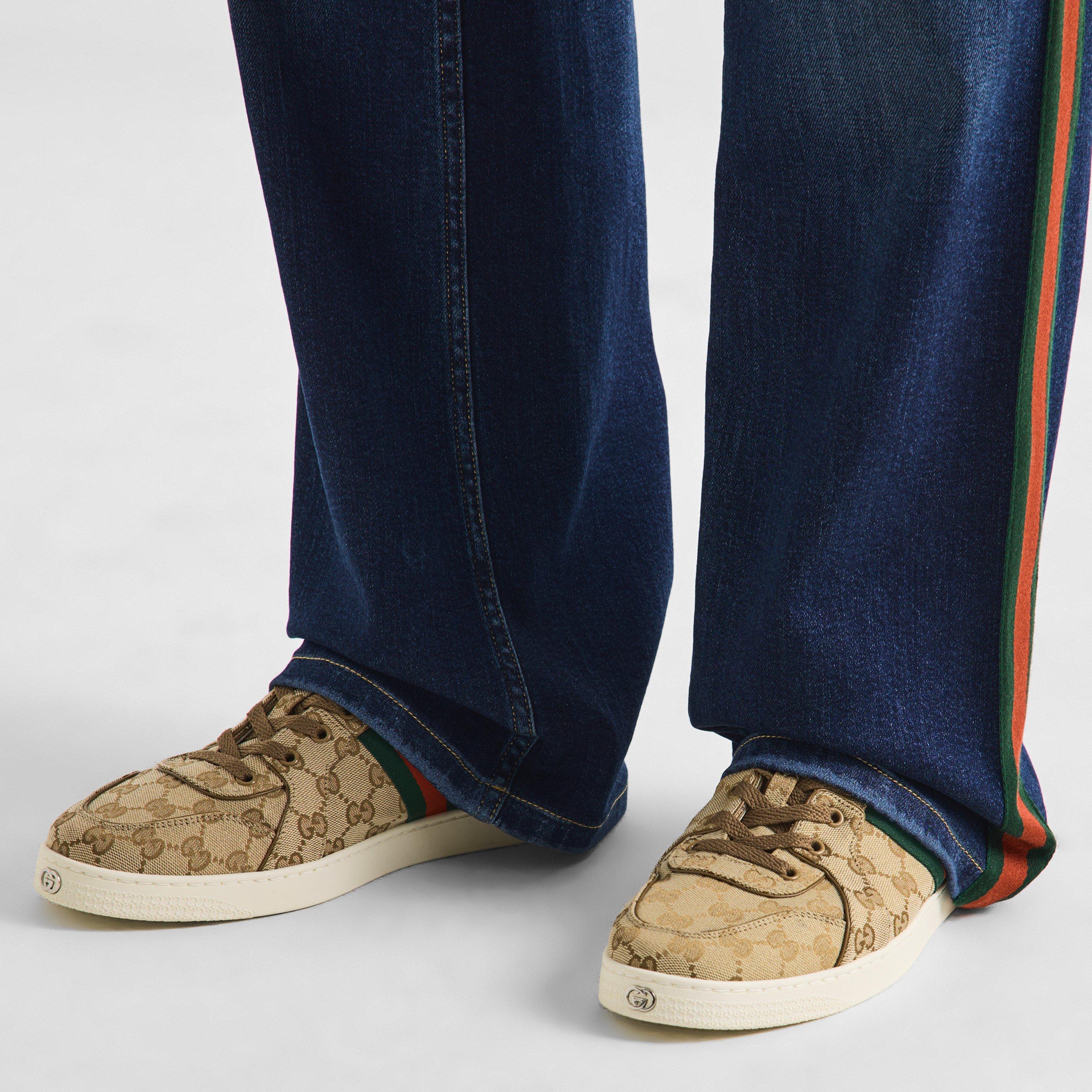 Sand/Cashew - Gucci - Men's Low-Top Trainers - 3