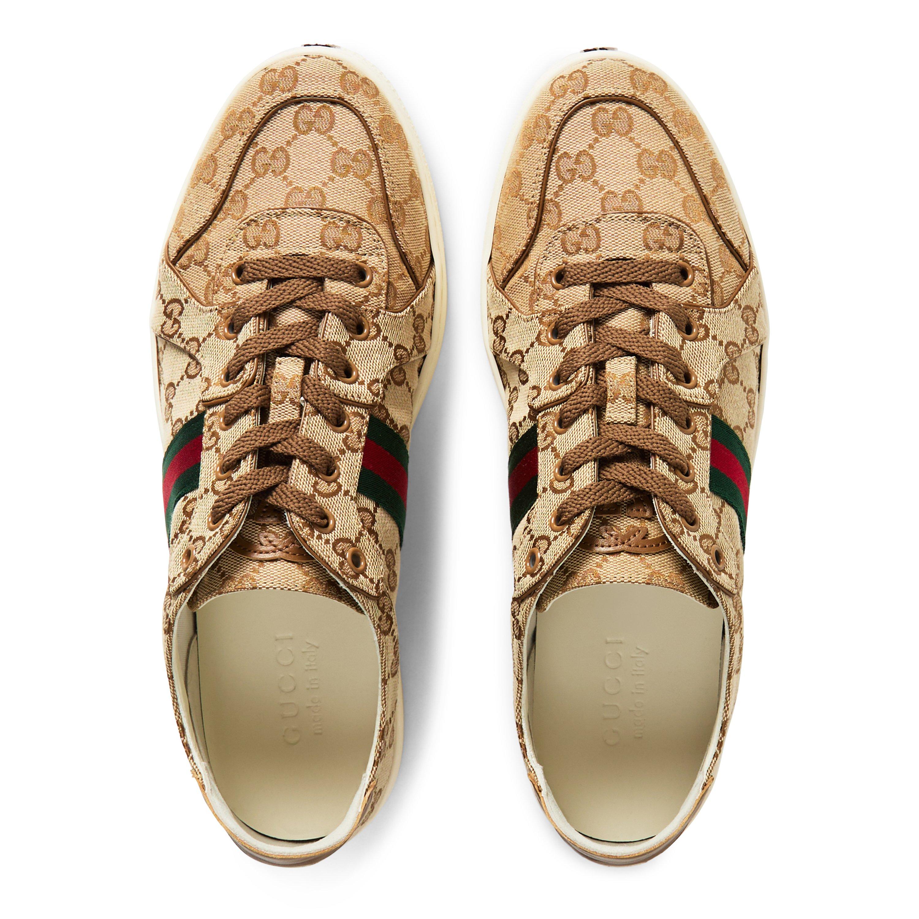 Sand/Cashew - Gucci - Men's Low-Top Trainers - 5