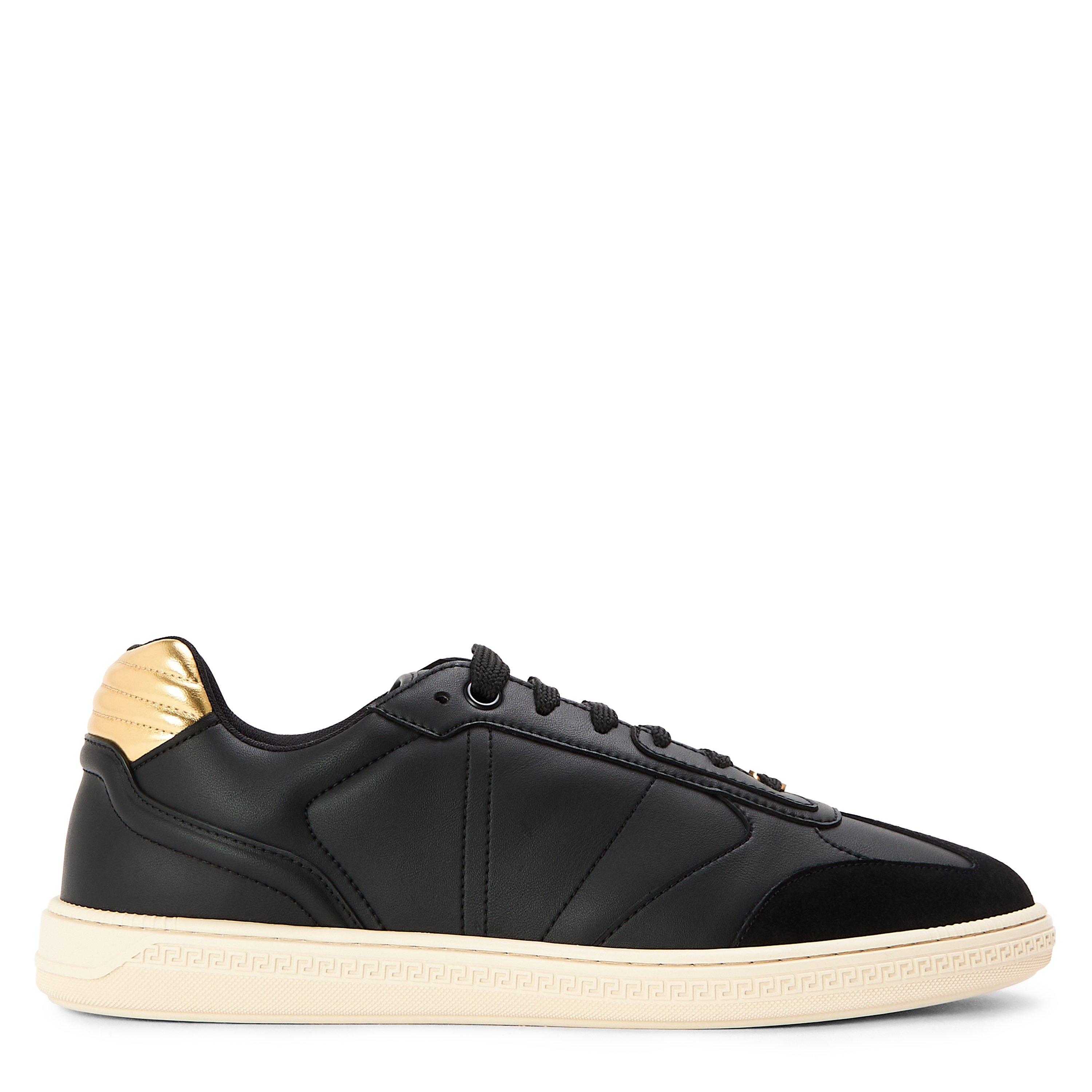 Versace Men's Low-Top Trainers - Black/Gold - Size 7 (41)