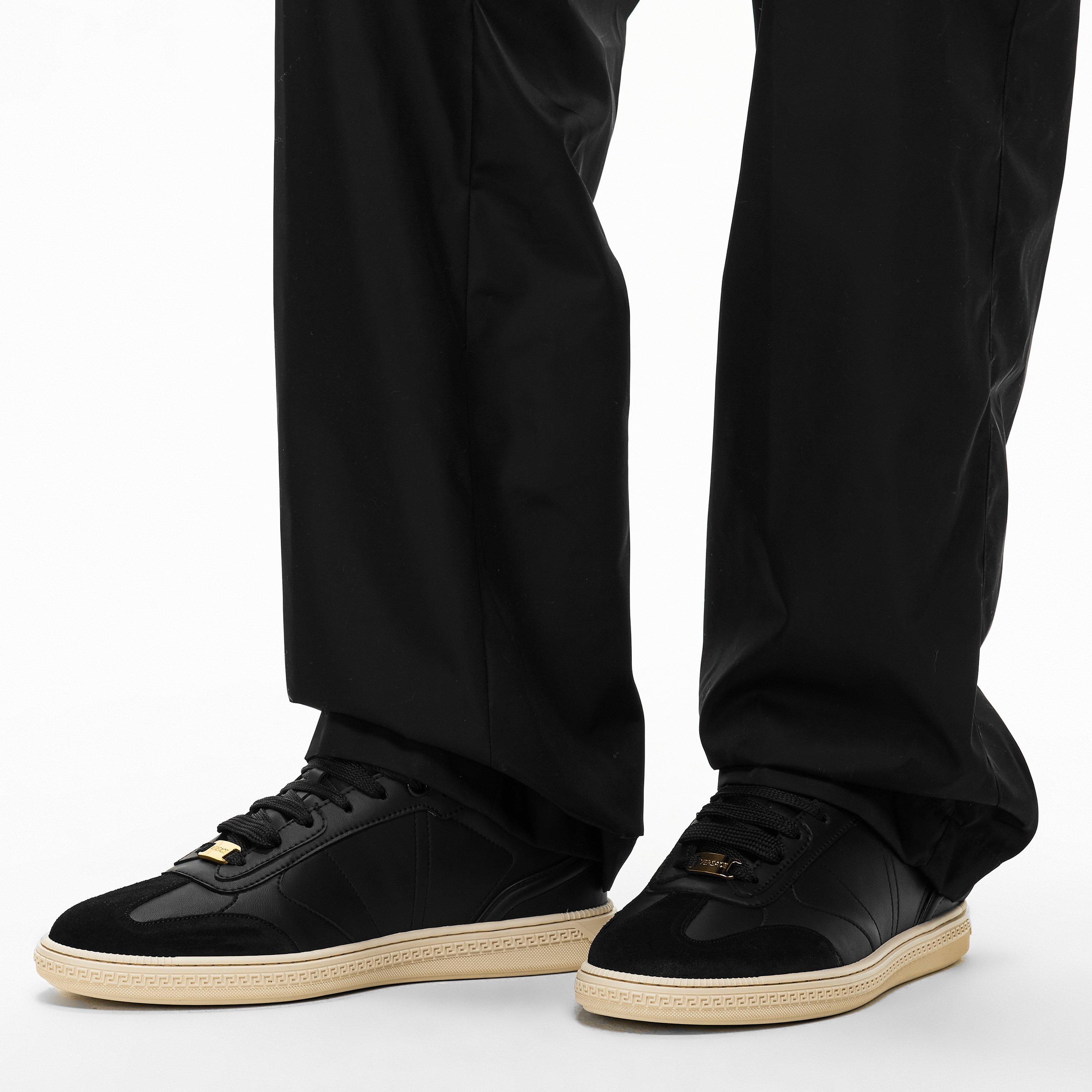 Black/Gold - Versace - Men's Low-Top Trainers - 3