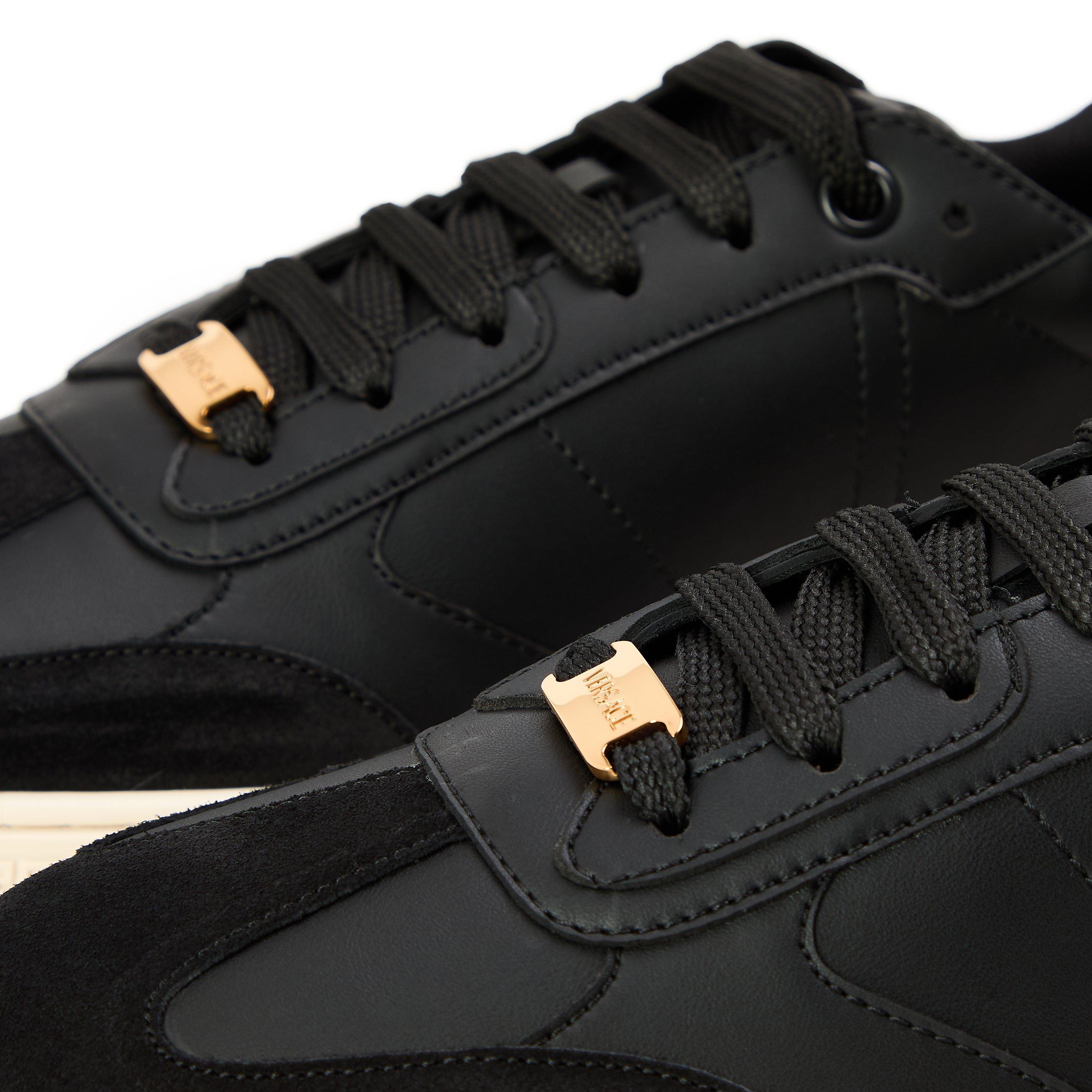 Black/Gold - Versace - Men's Low-Top Trainers - 4