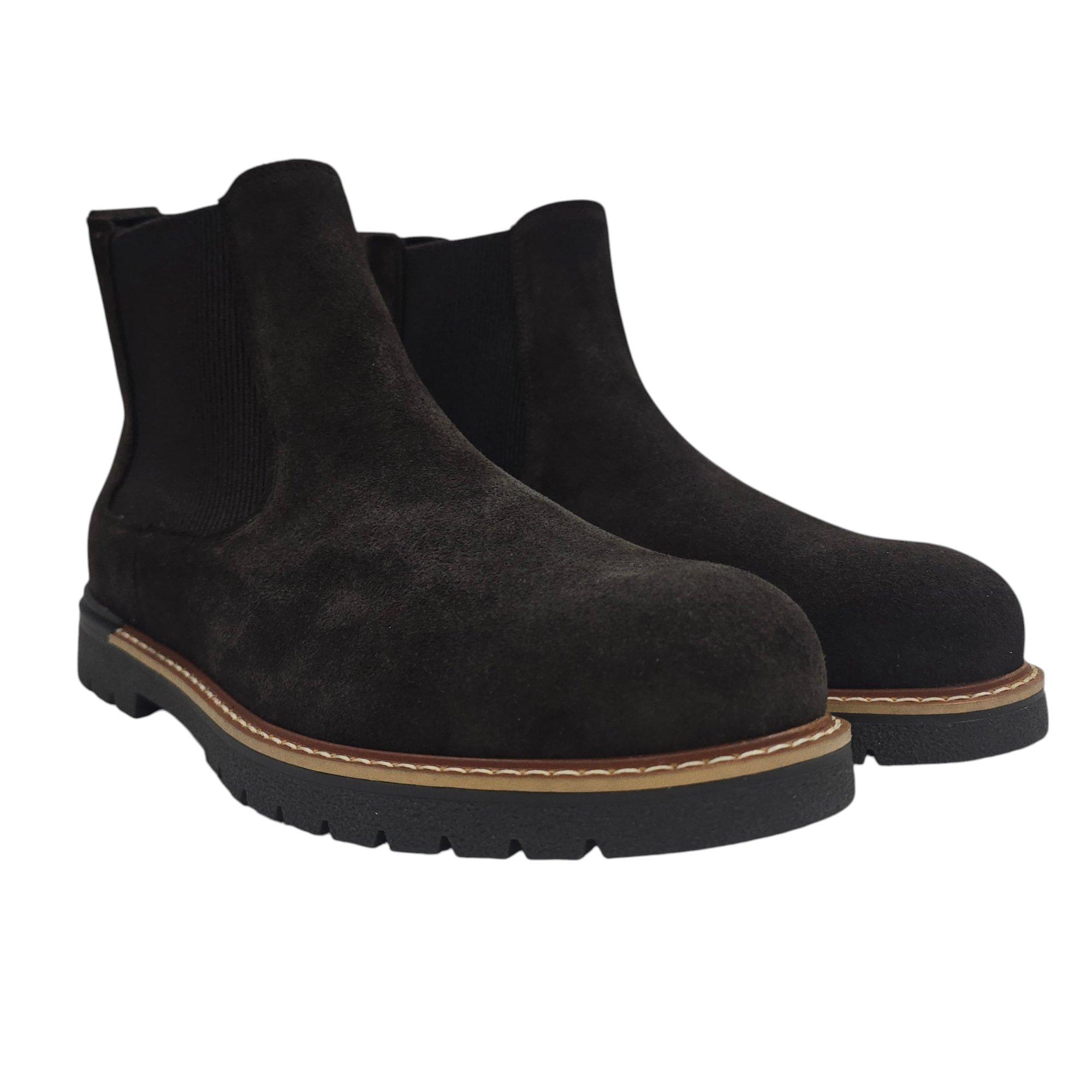 Brown - Firetrap - Men's Millau Suede Chelsea Boots - 3