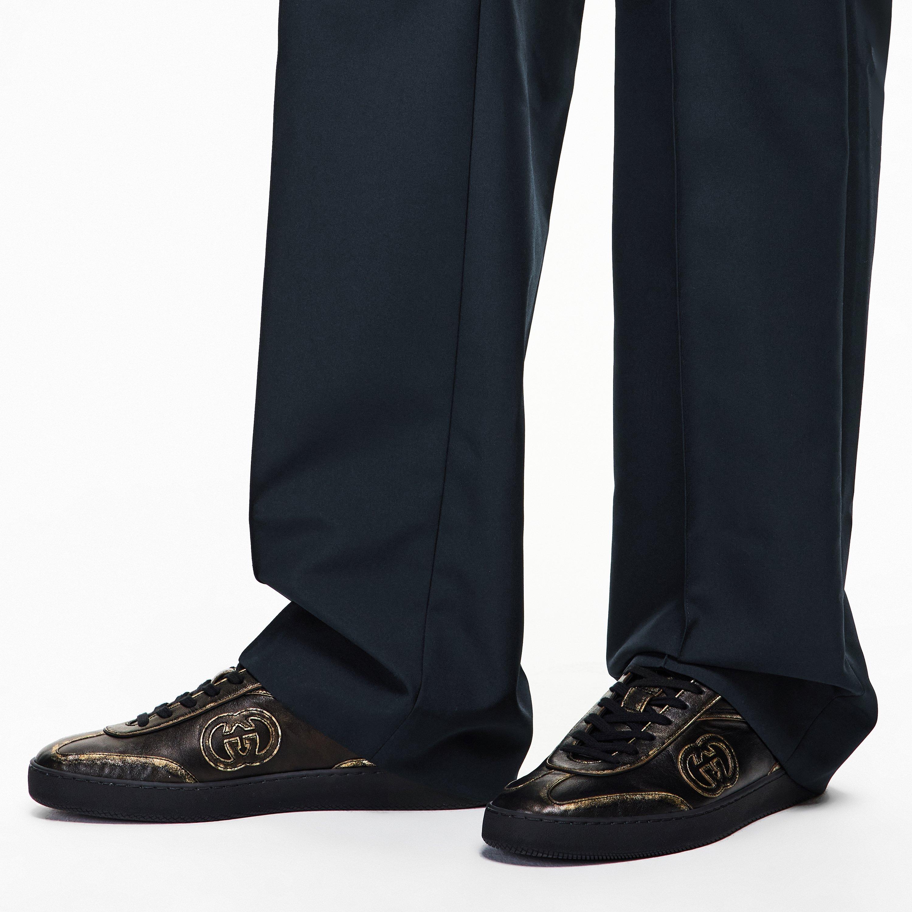 Black/Gold - Gucci - Mens G75 Trainers - 3