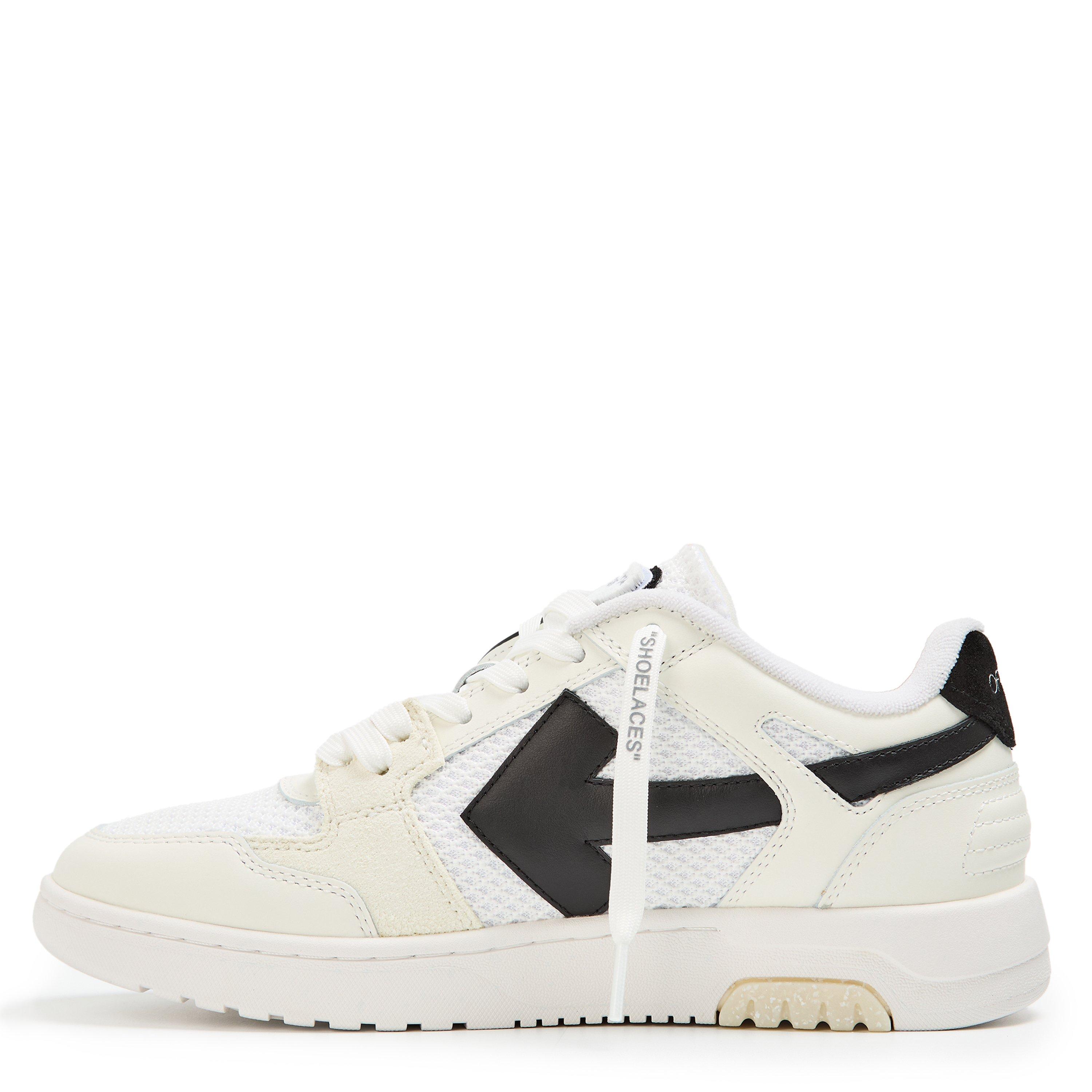 White/Black - Off White - Mens Slim Low Calfskin Leather Trainers - 2